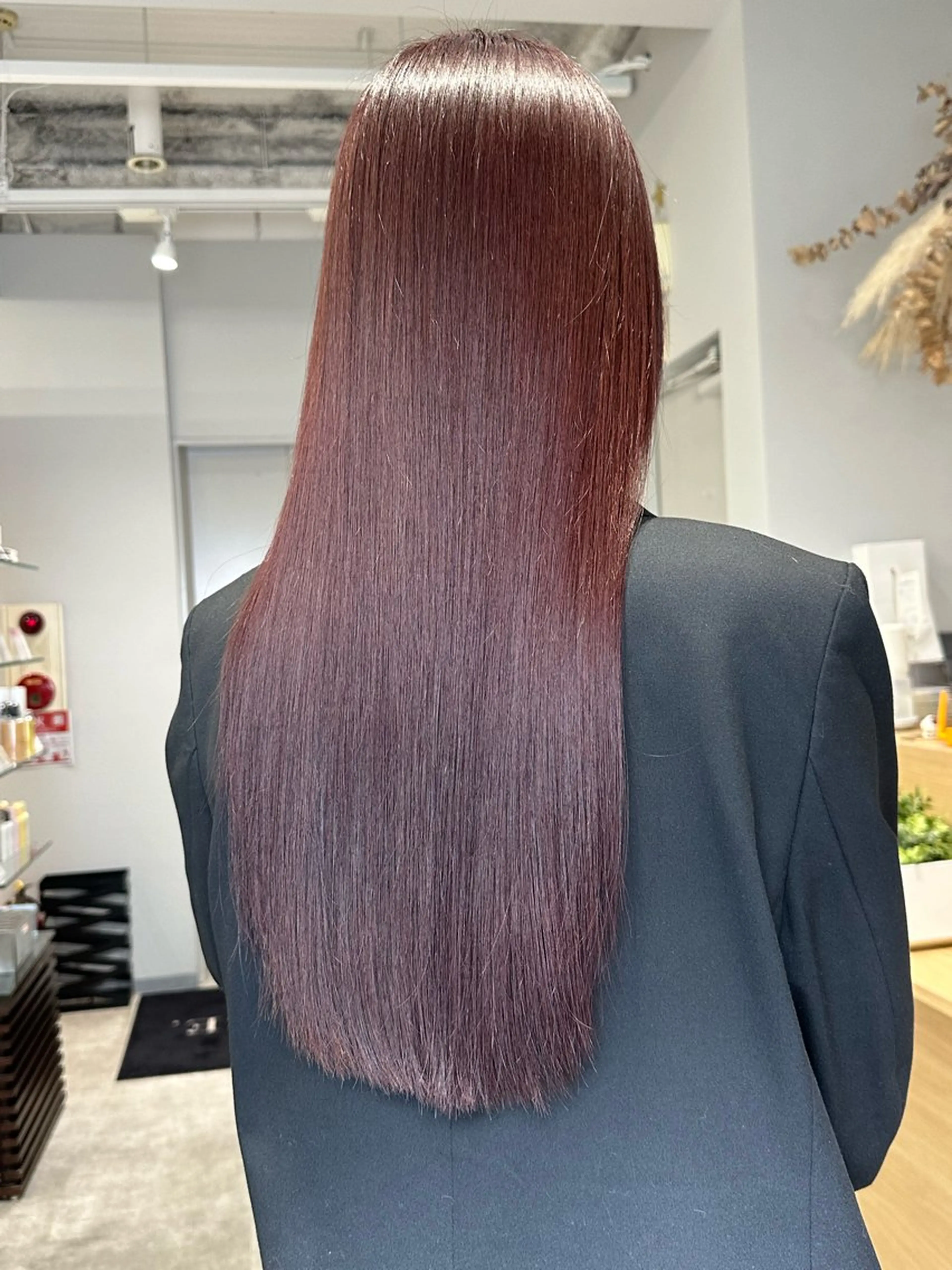 ミディアム 髪質改善 トリートメント カット ヘアカラー 巻ける髪質改善🫧ハ イライト/永田汰伊智のヘアスタイル