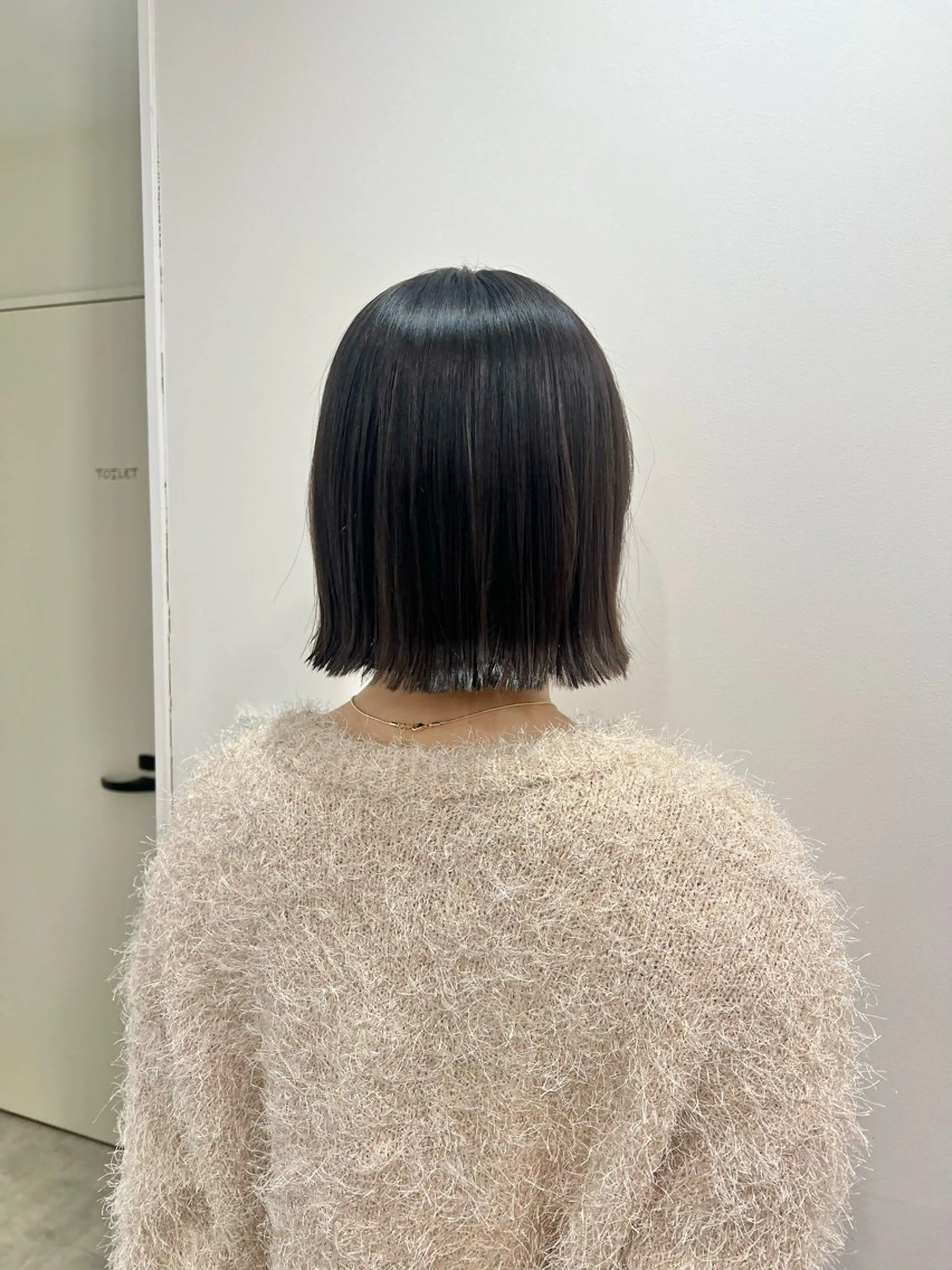 ショート 切りっぱなしボブ ボブ カット 黒阪 なみのヘアスタイル