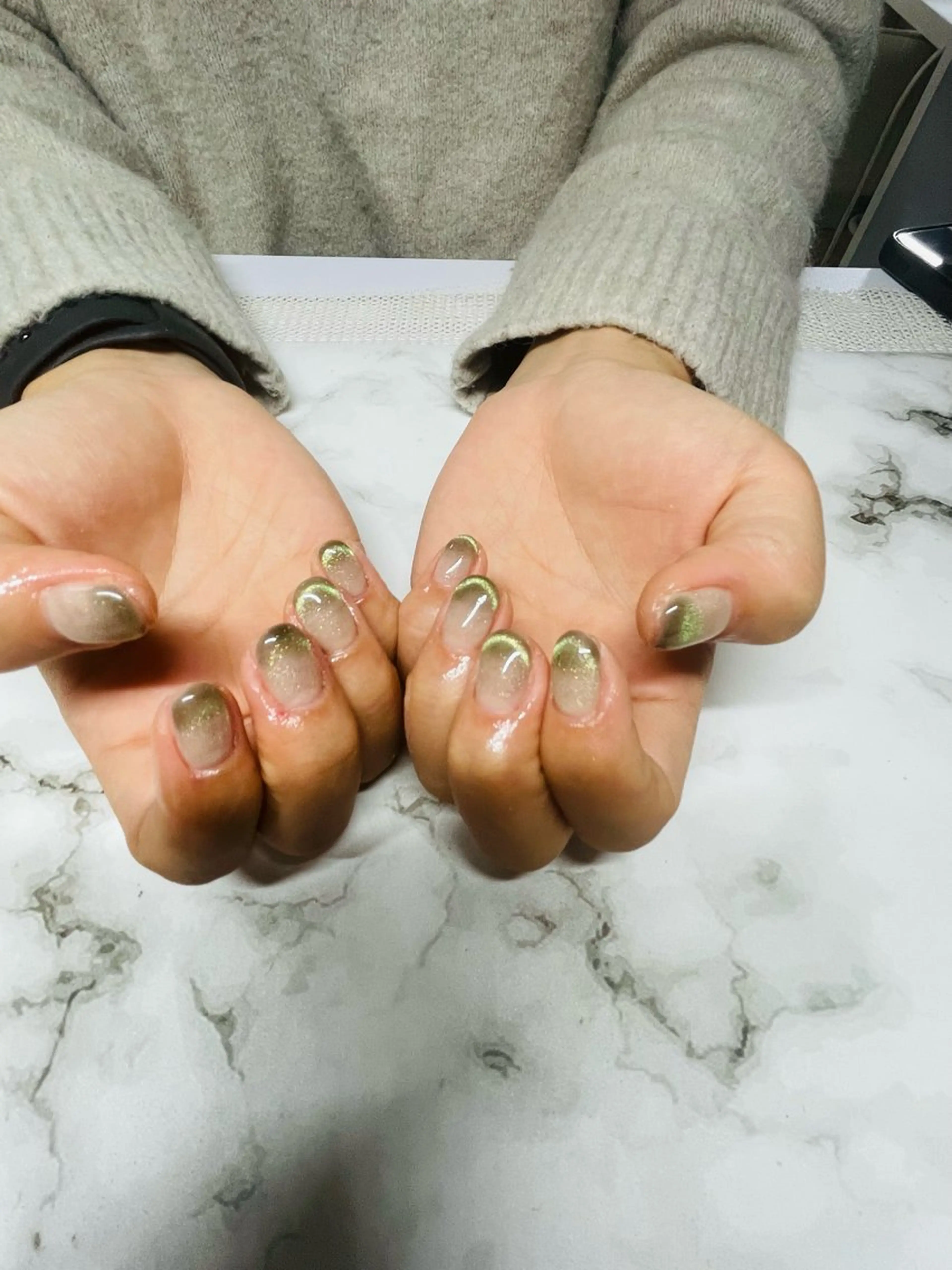 ネイル フレンチネイル マグネットネイル マグネットフレンチ ワンカラーネイル Star Beautyのネイルデザイン