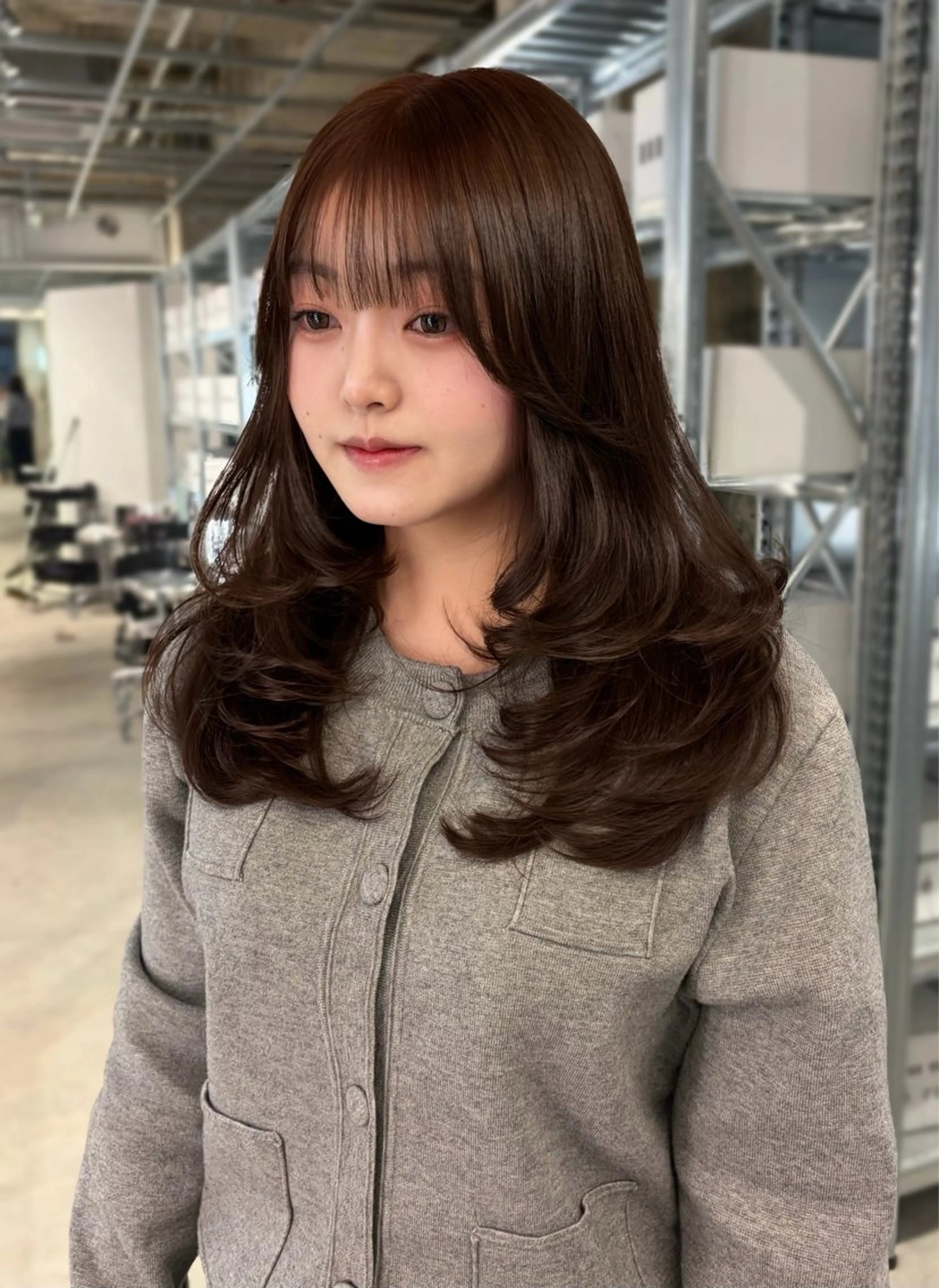 セミロング カラー カット ヘアカラー トリートメント ダブルカラー/レイヤ ーカット 🤍ゆきなのヘアスタイル