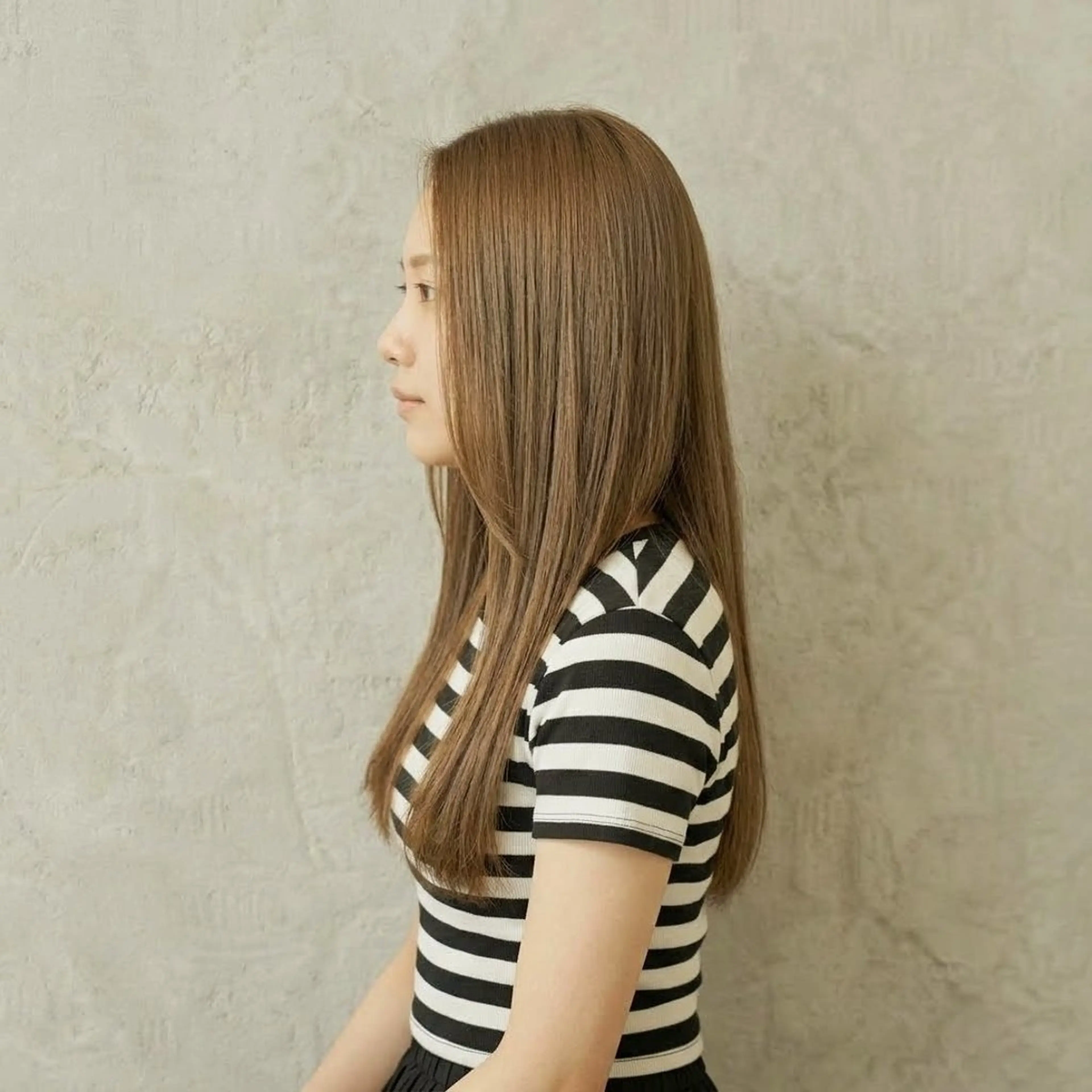 ロング カット ヘアカラー トリートメント ベージュ*Spica 【ミルクティー】のヘアスタイル