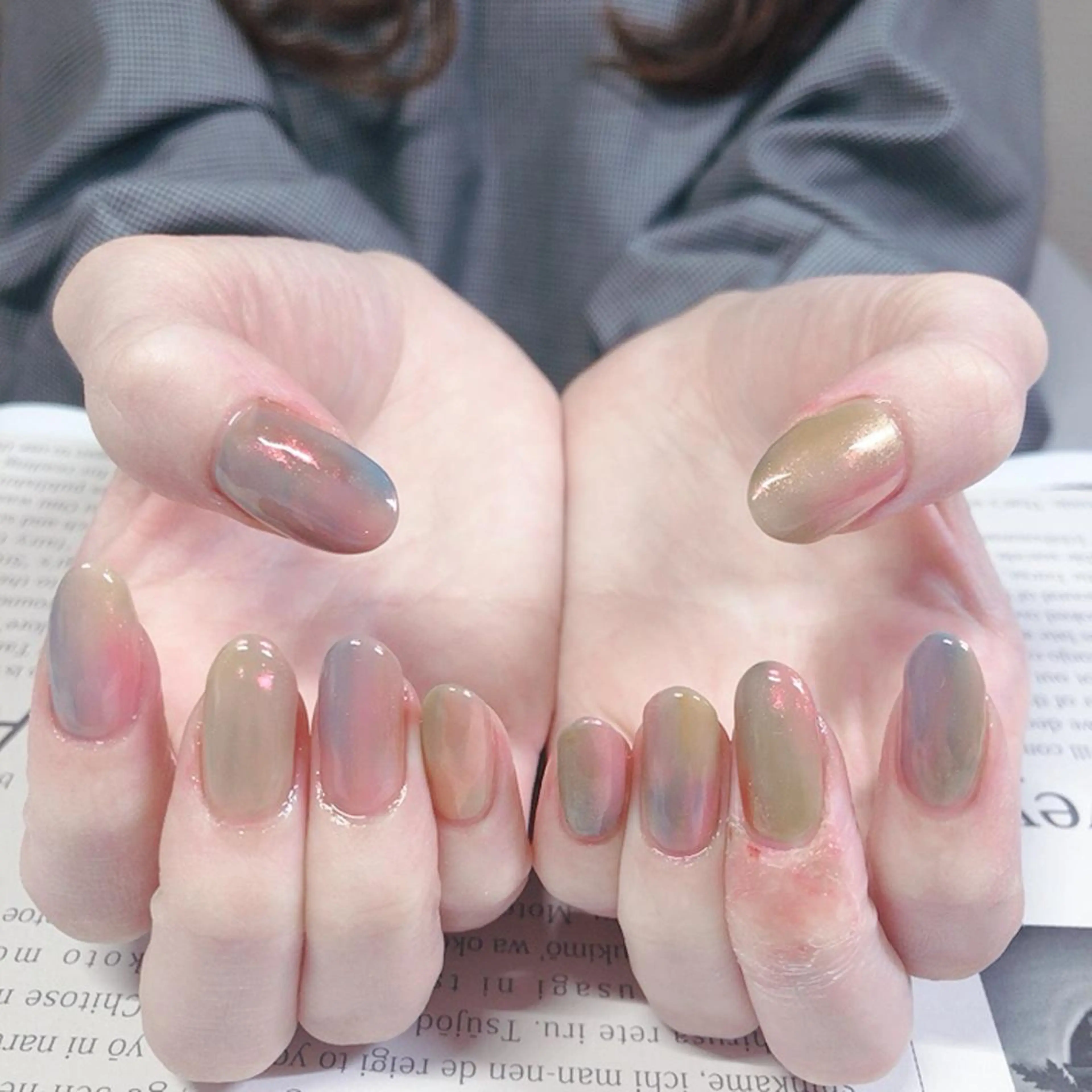 ネイル ニュアンスネイル 奥園 良恵のネイルデザイン