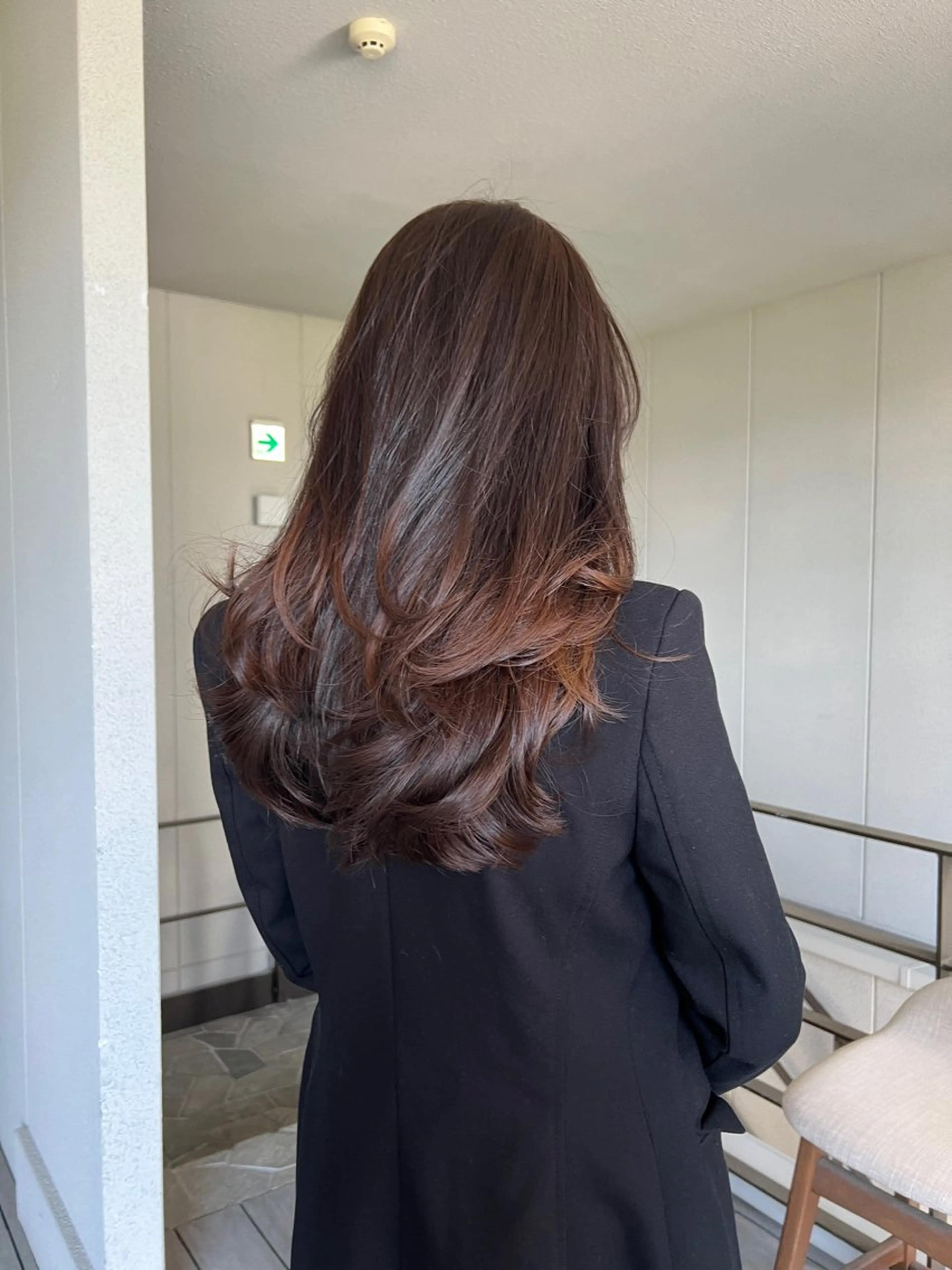 ロング 海外風カーテンバング Mao広尾美容室のヘアスタイル