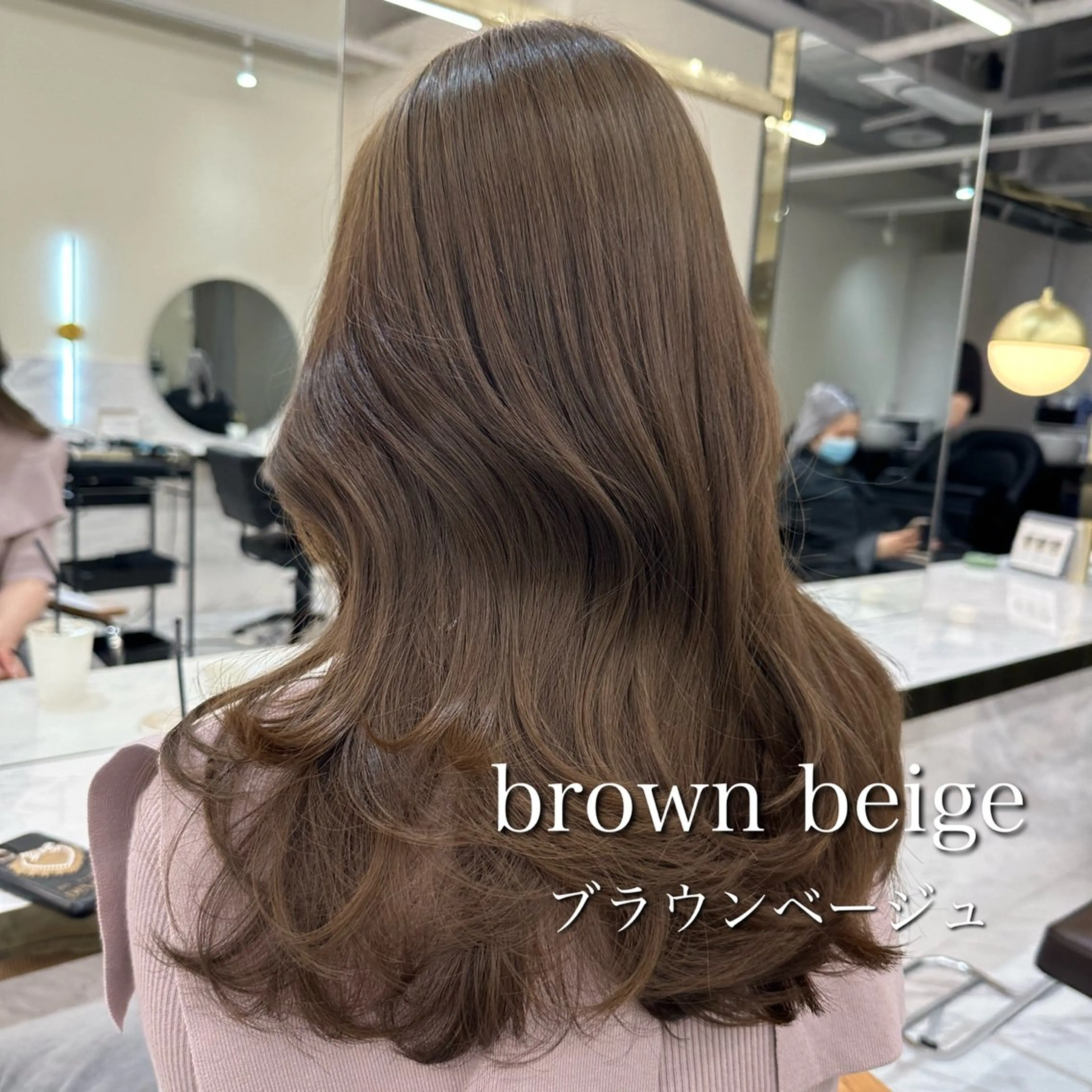 ミディアム ヘアカラー トリートメント 似合わせレイヤーカッ ト🩶瀧本美咲のヘアスタイル