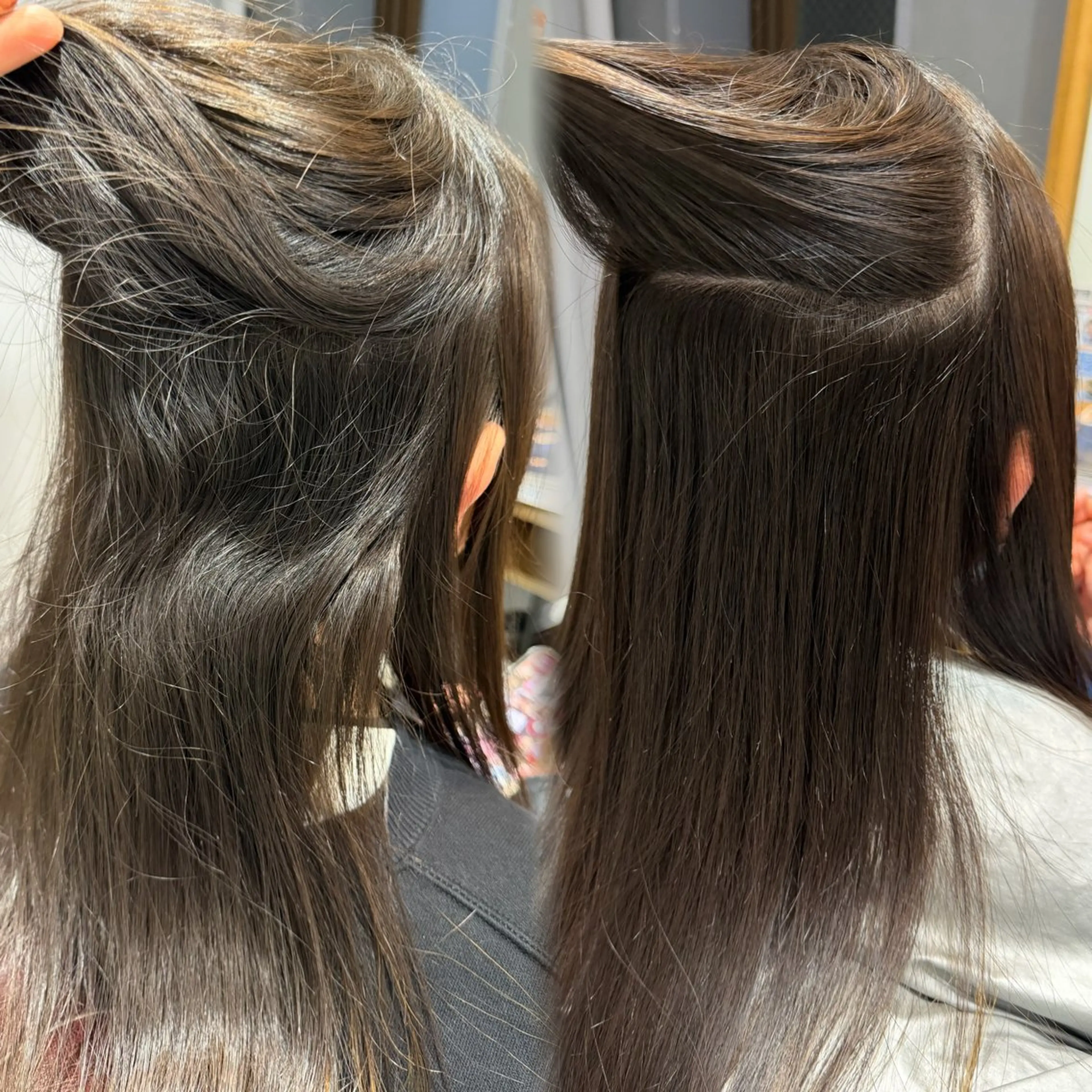 ミディアム 縮毛矯正 縮毛矯正 ayumi / 郡山/暖色カラーのヘアスタイル