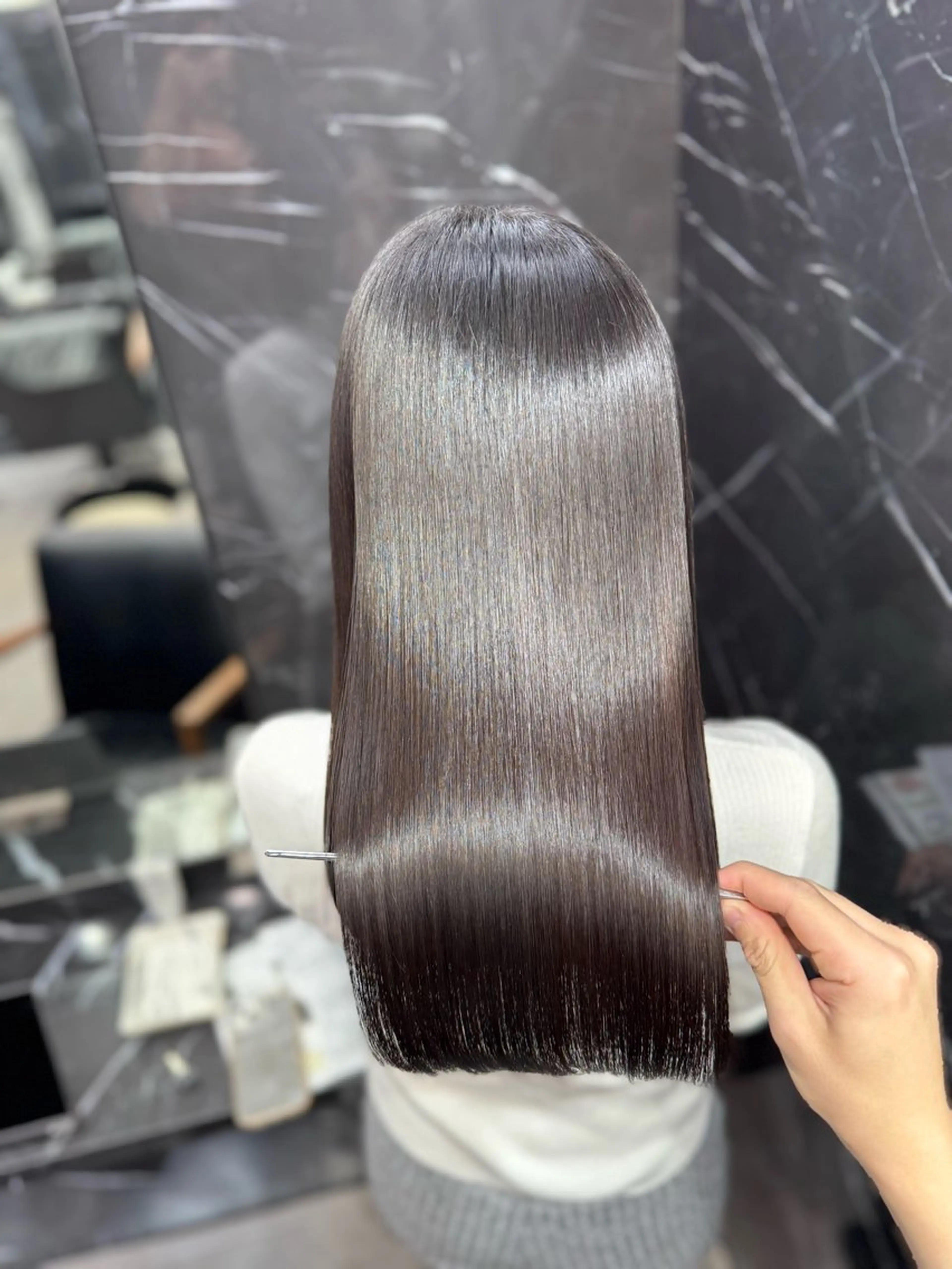 ロング JIN|乾かしただけ 美髪矯正本格髪質改善のヘアスタイル