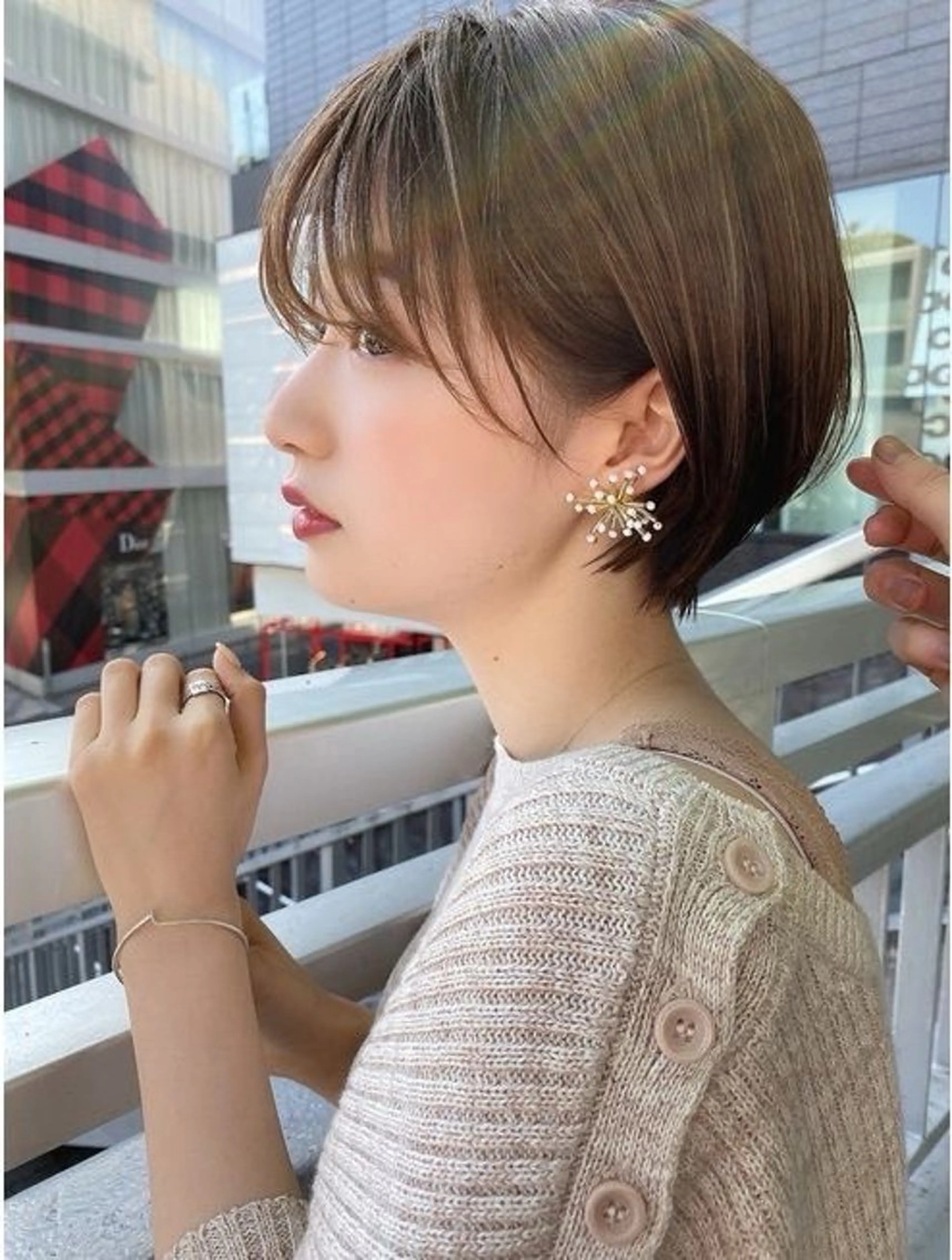 ショート レイヤーボブ/ 艶カラー/サナ🌼のヘアスタイル