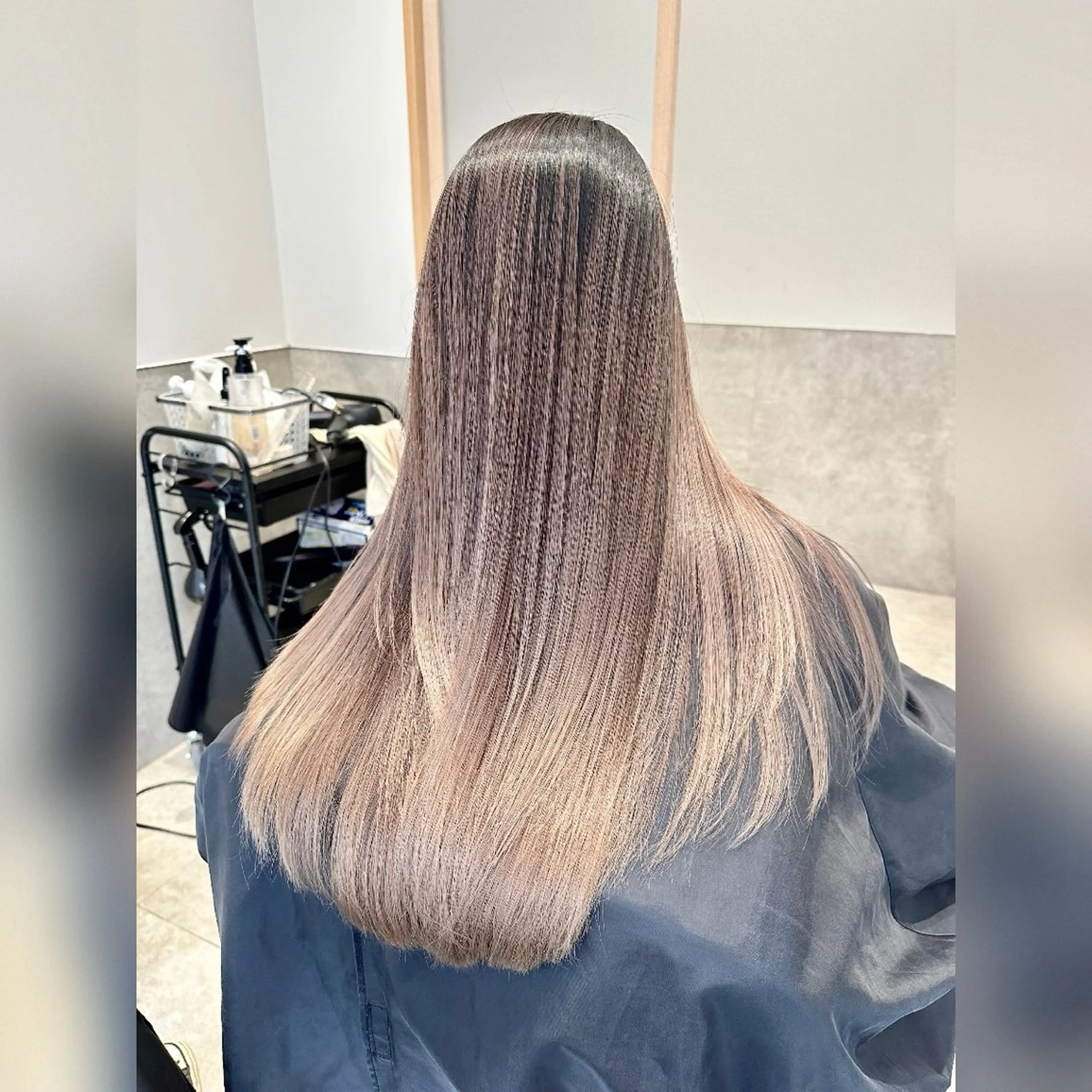 ロング ヘアカラー バレイヤージュ修正 Yusukeのヘアスタイル