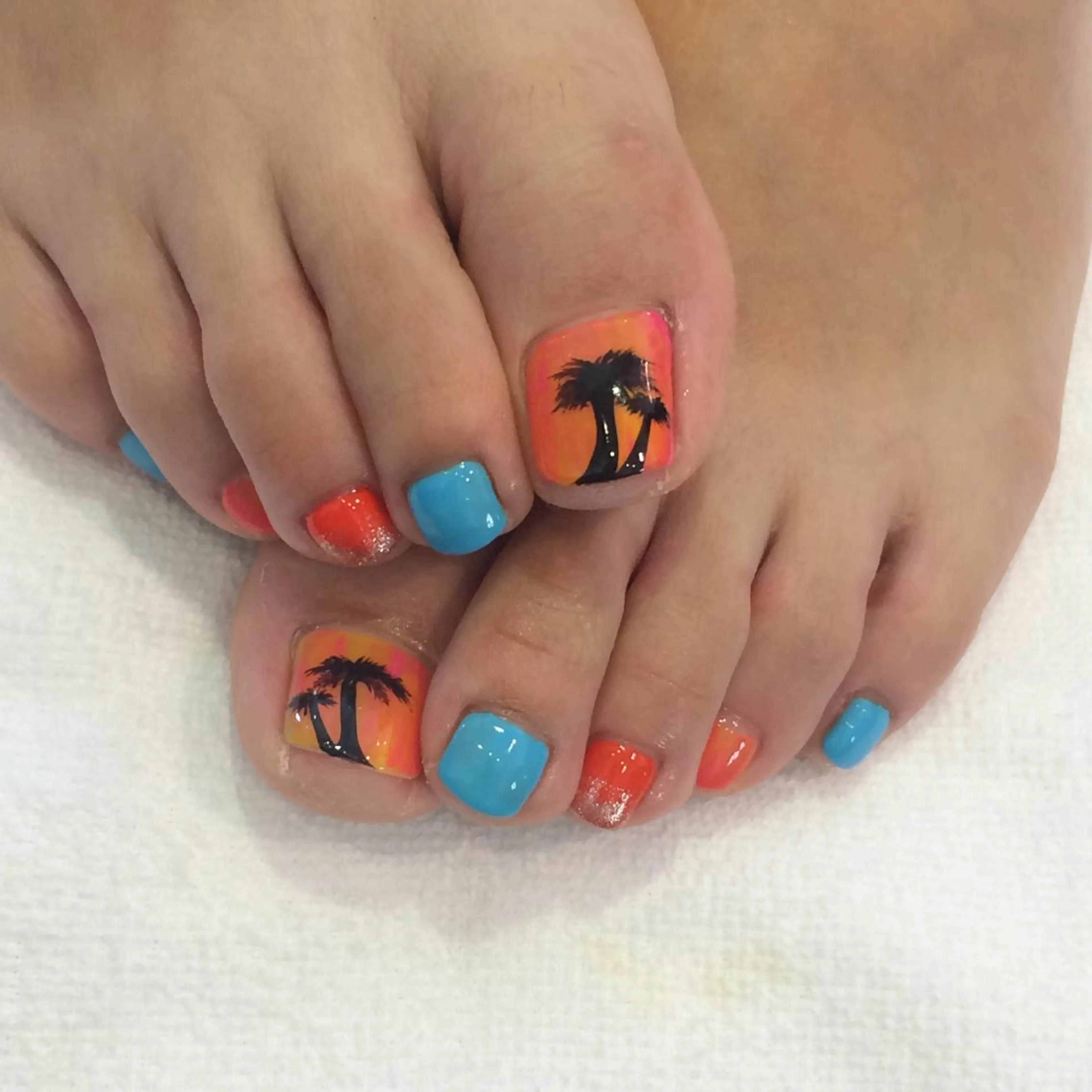 ネイル フットネイル M nail はやまうららのネイルデザイン