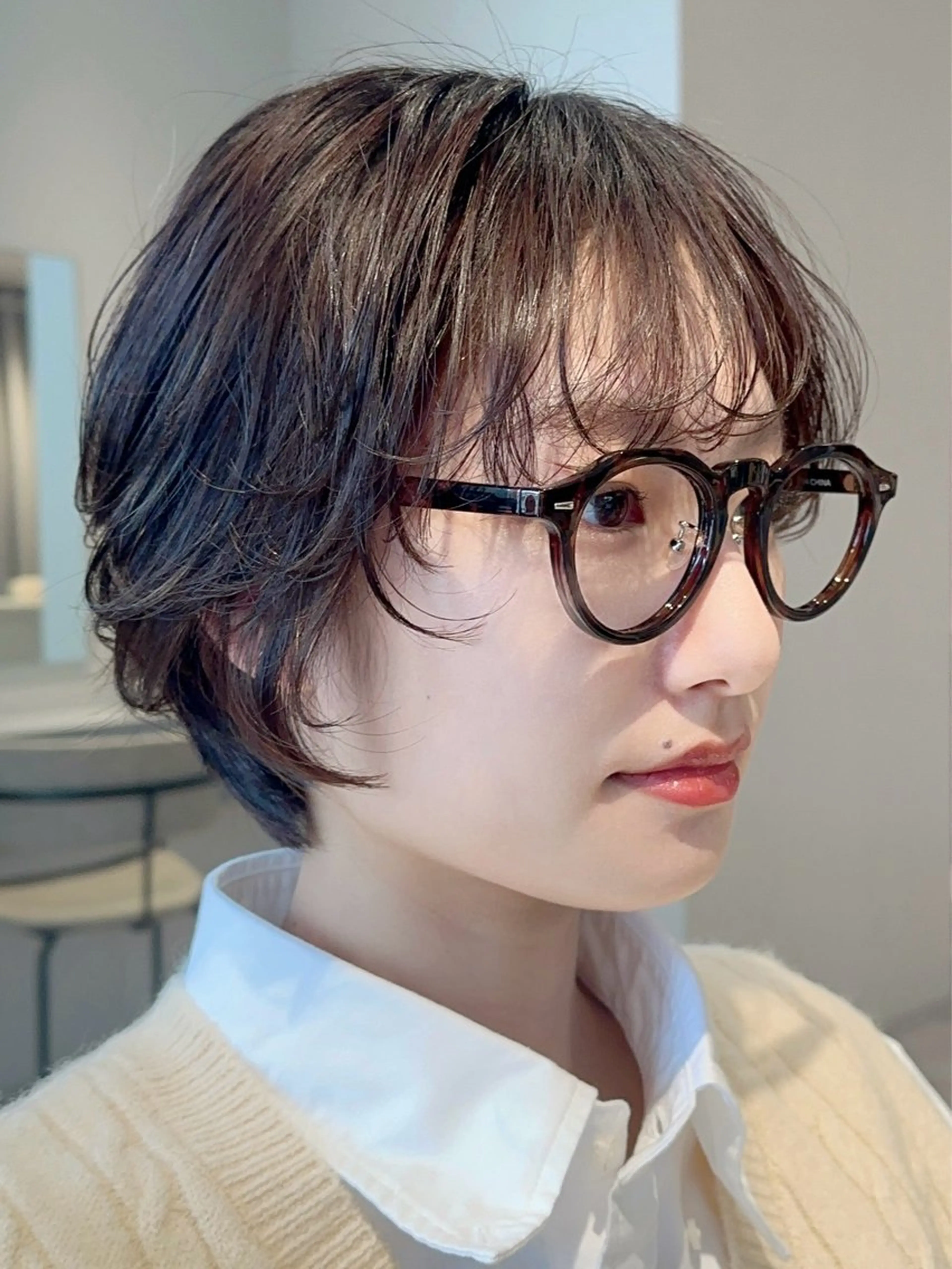 ショート パーマ 👑ショート/ボブ /銀座/ニシオカ👑のヘアスタイル