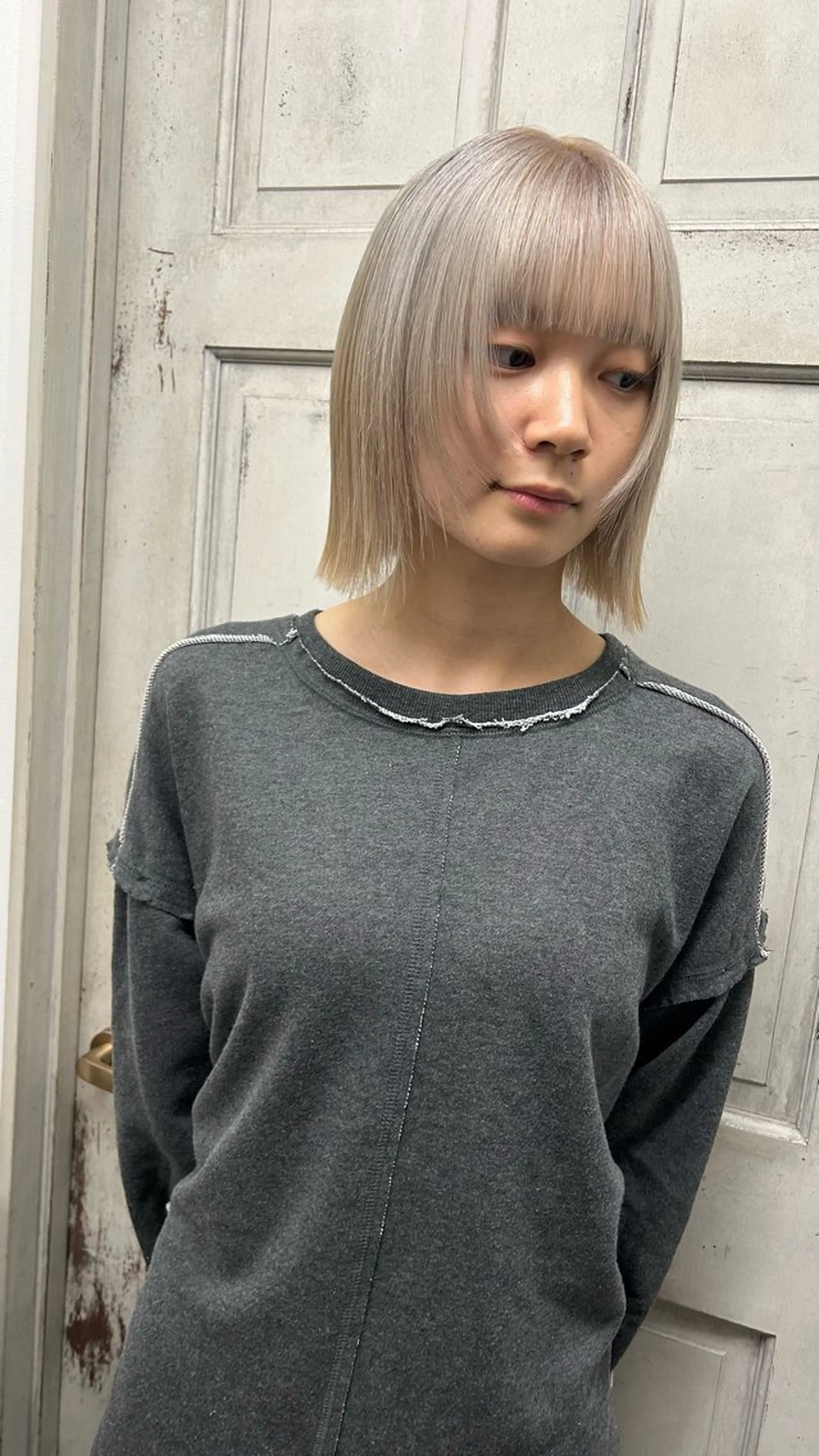 ミディアム ヘアカラー 🦭☪️Azumiボ ブ/レイヤー☪️🦭のヘアスタイル