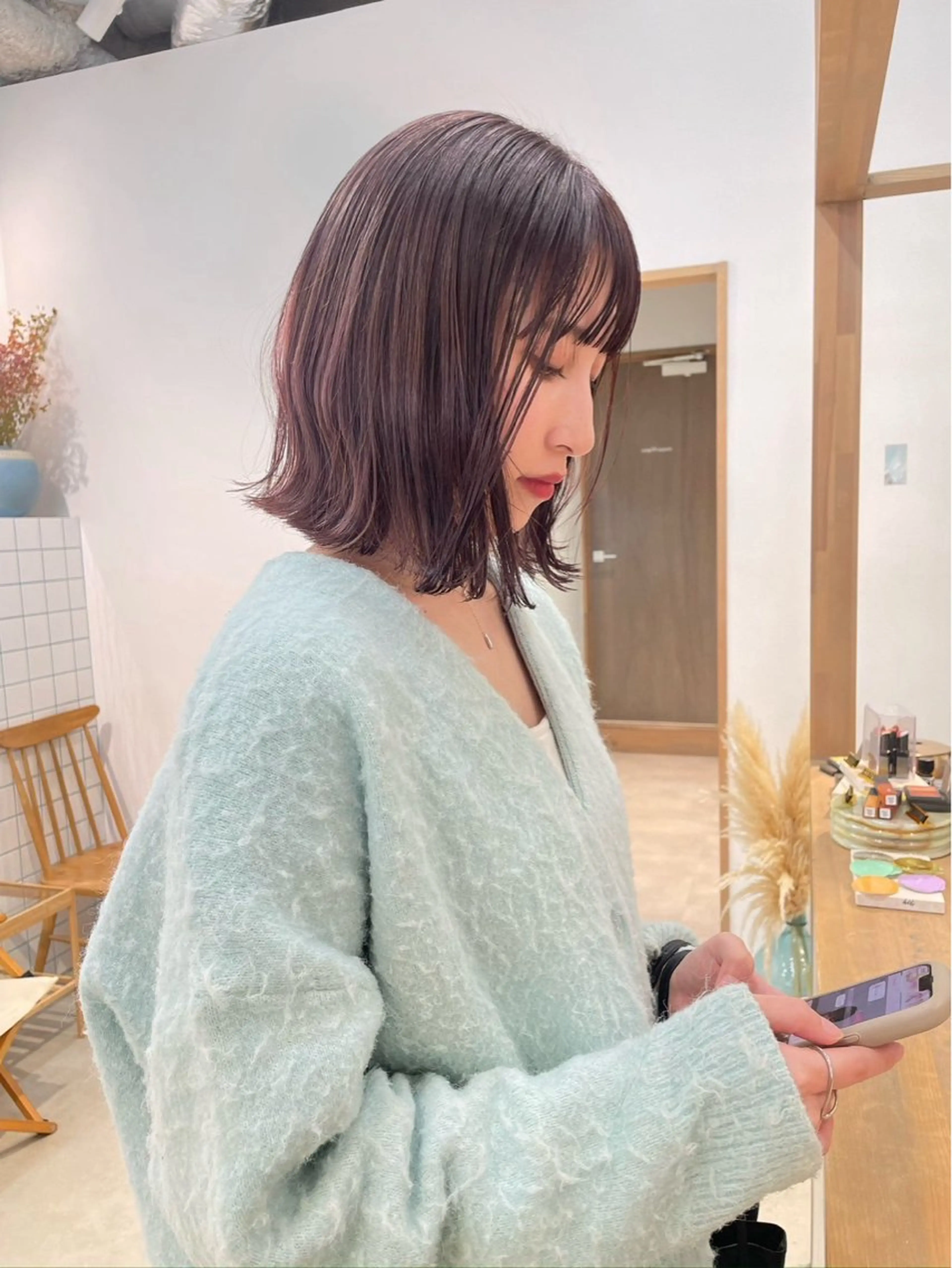 ミディアム momoa/名古屋 /カラーモデル募集のヘアスタイル