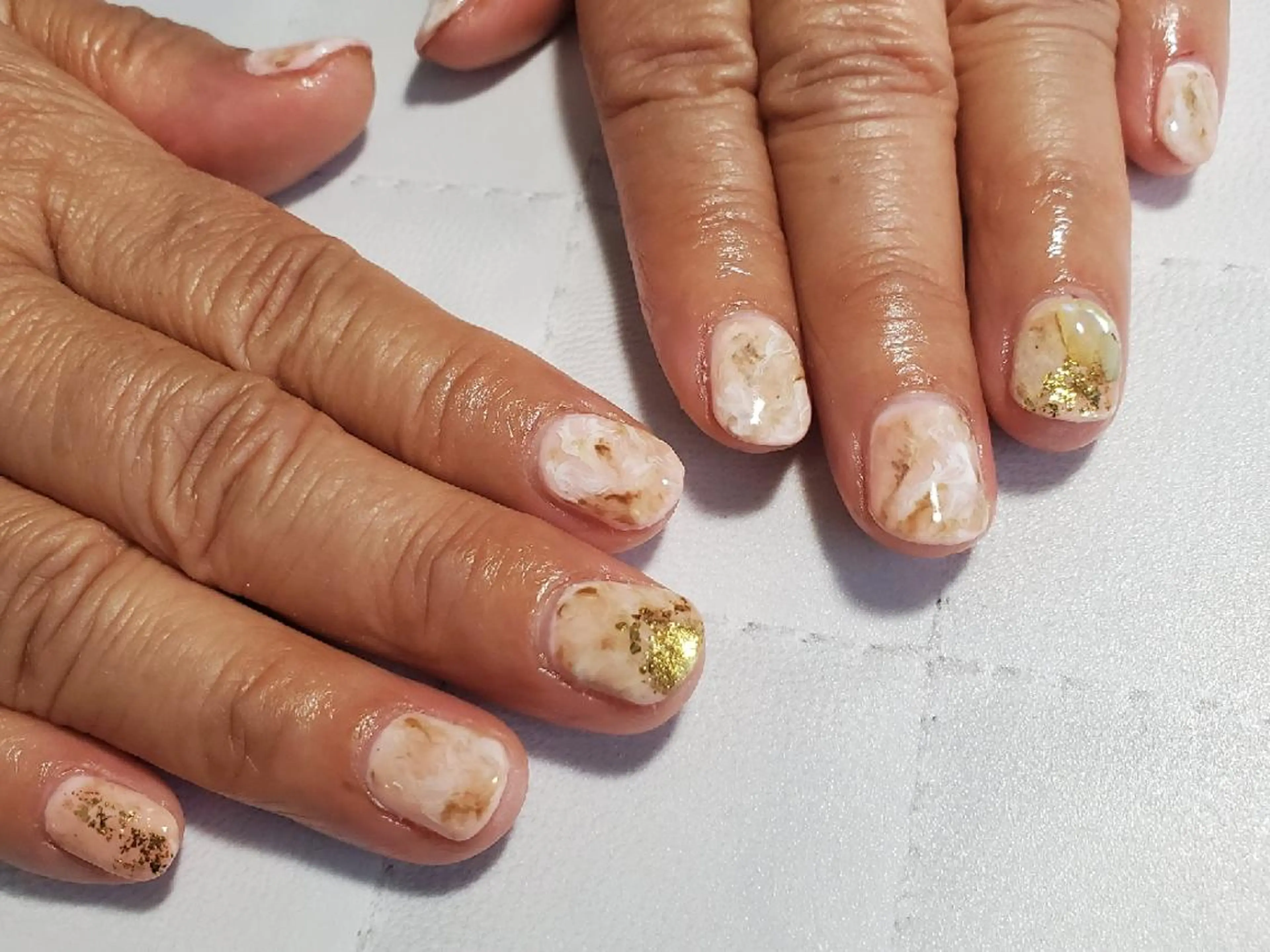 ネイル 大理石ネイル(マーブル) Lea,Nail所属・松橋 愛のネイルデザイン