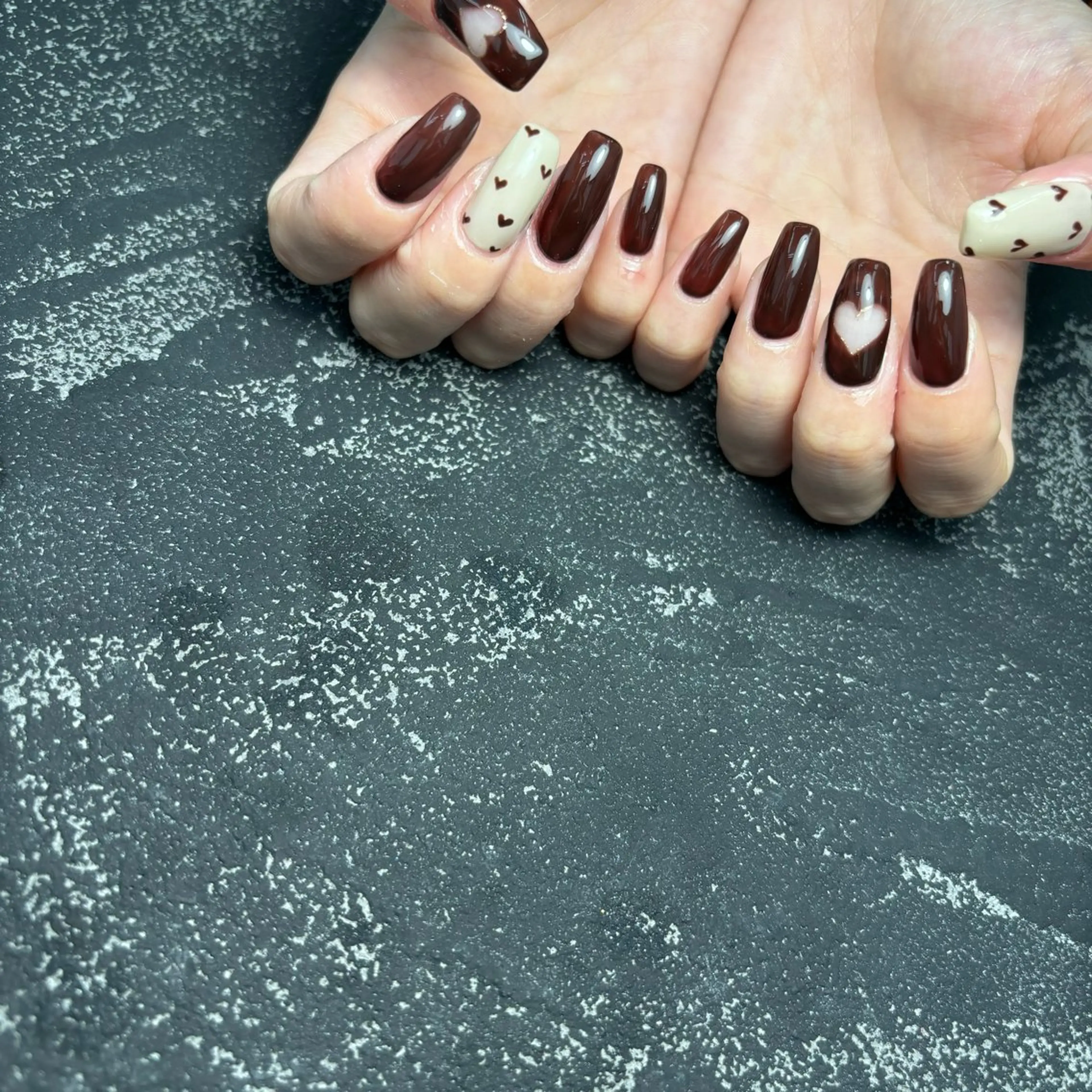 ロング ハンドネイル Nailsalon Reoのネイルデザイン