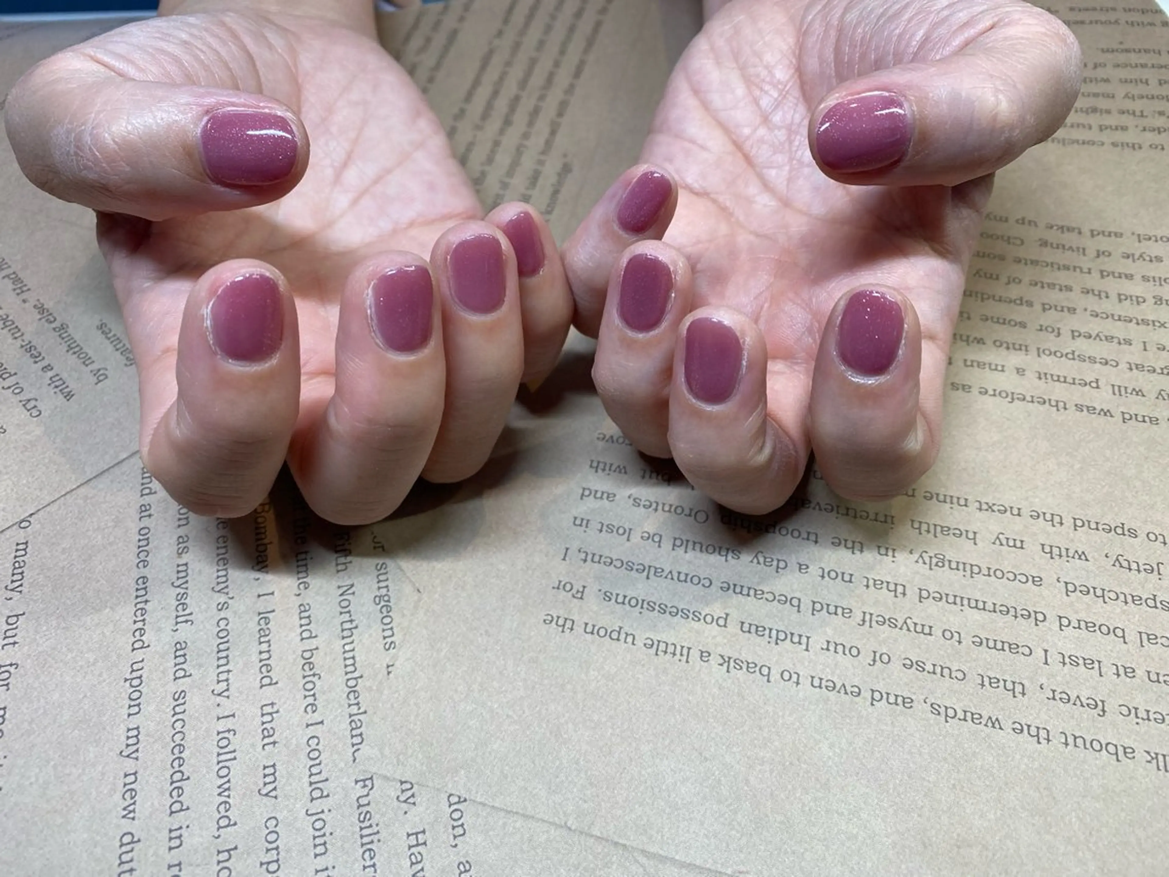 ネイル ワンカラーネイル R.I みちのネイルデザイン