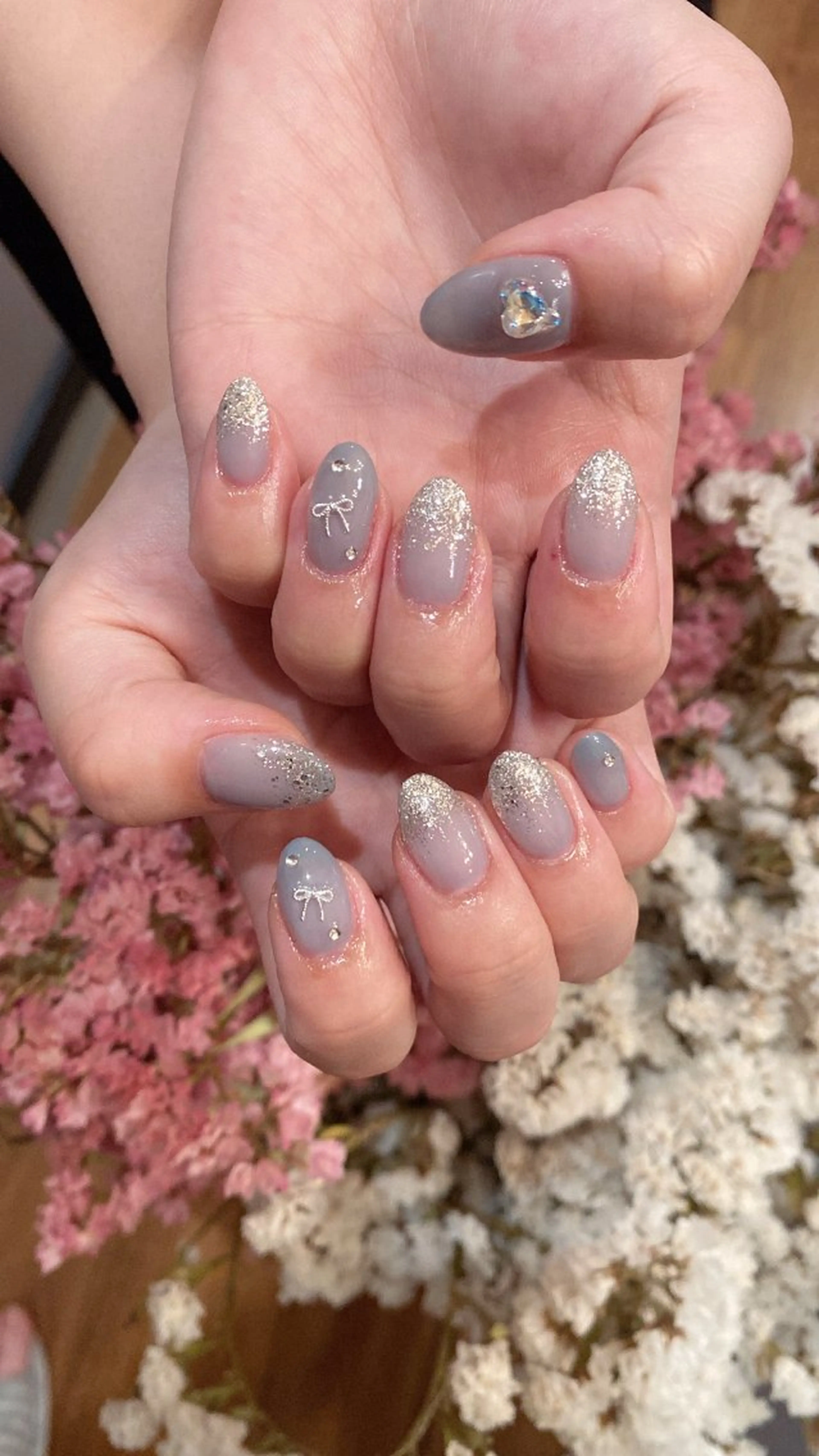 ネイル ハンドネイル crystal ⭐︎ colorのネイルデザイン