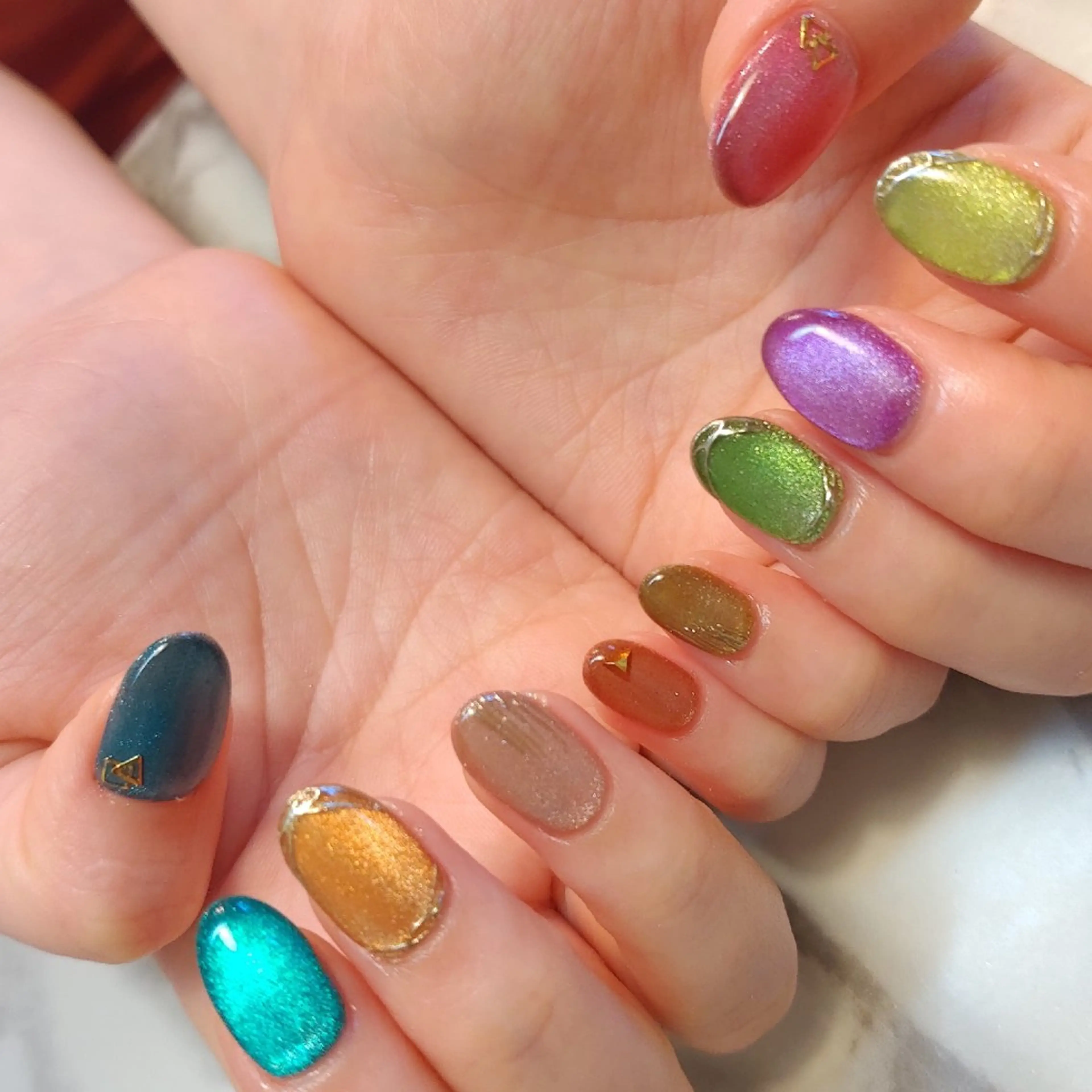 ネイル マグネットネイル ジェヌインネイル 河内のネイルデザイン