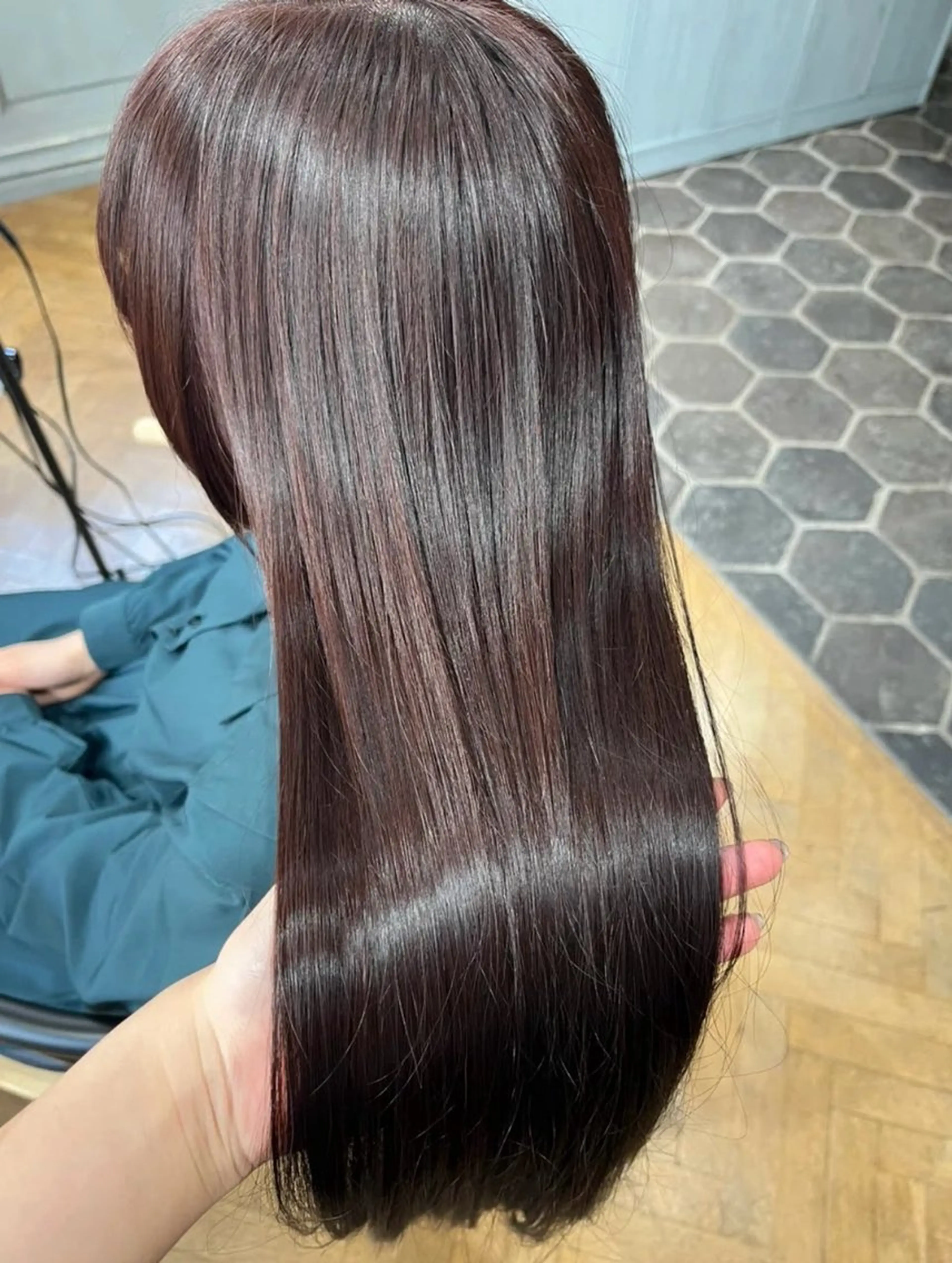 ロング カラー パーマ 地毛風縮毛矯正 /ニュアンス/はるたのヘアスタイル