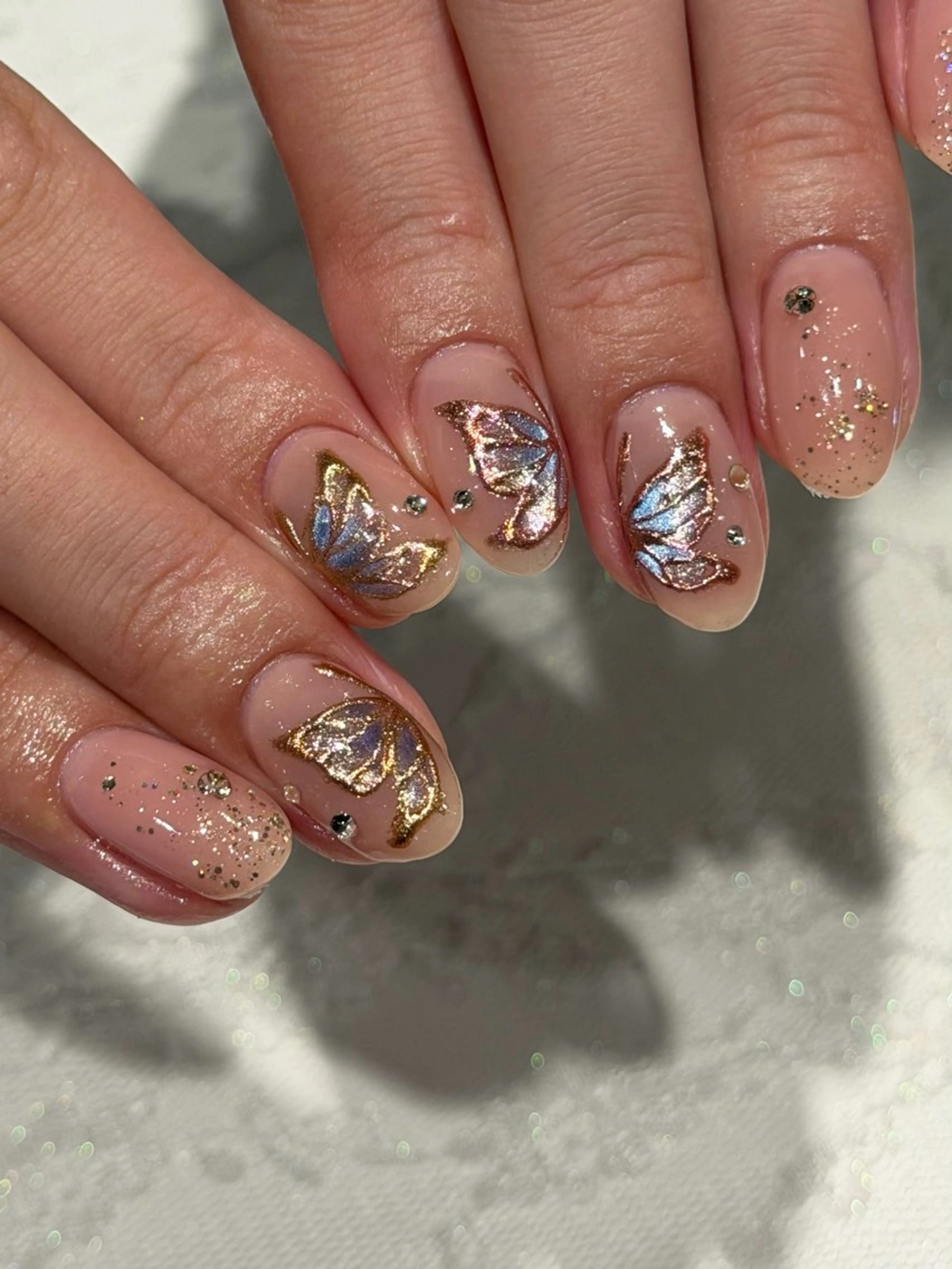 ネイル yume 大人ガーリーネイルのネイルデザイン