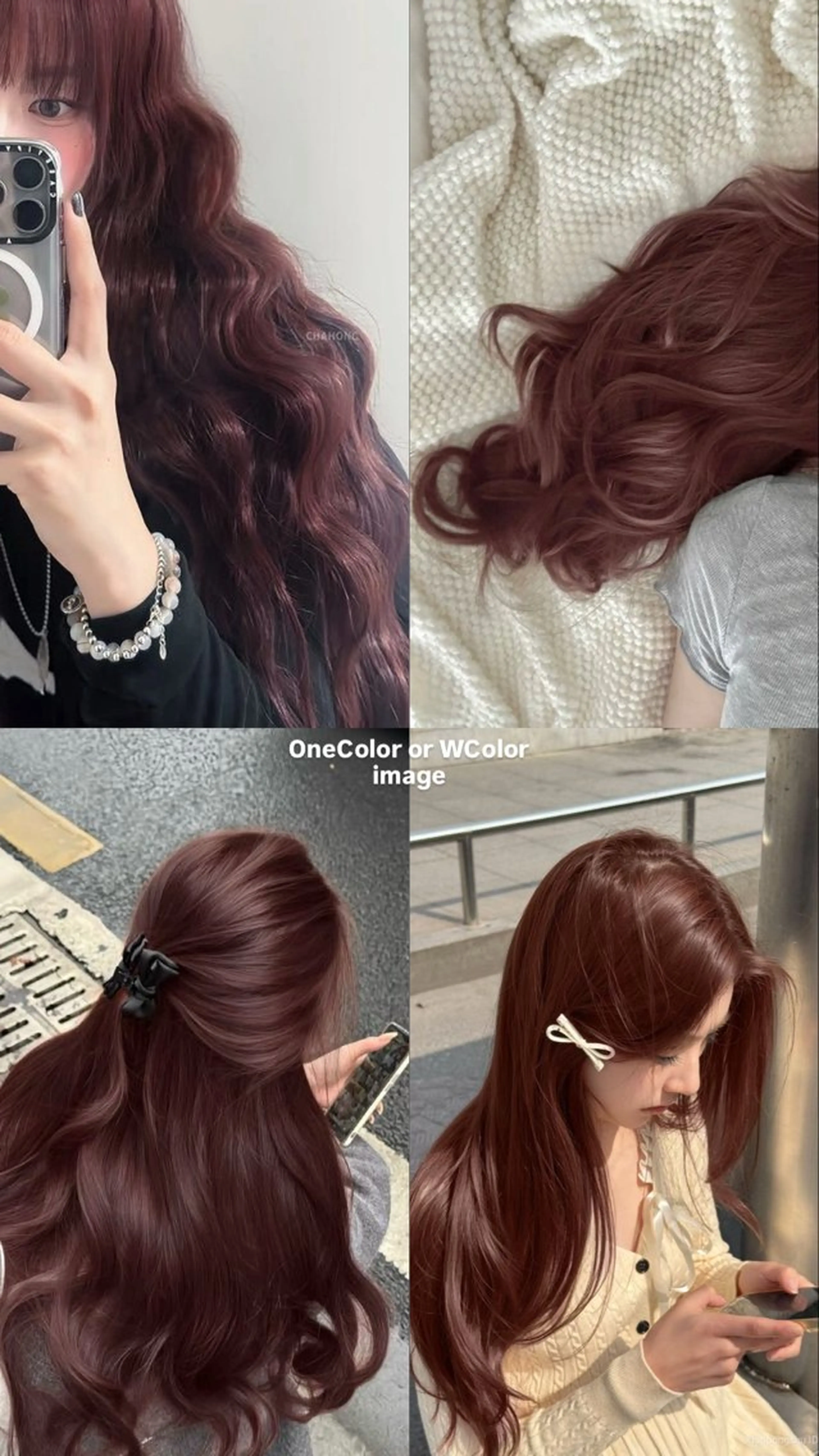 カラー 黒髪 ヘアカラー 伊木 栞乃のヘアスタイル