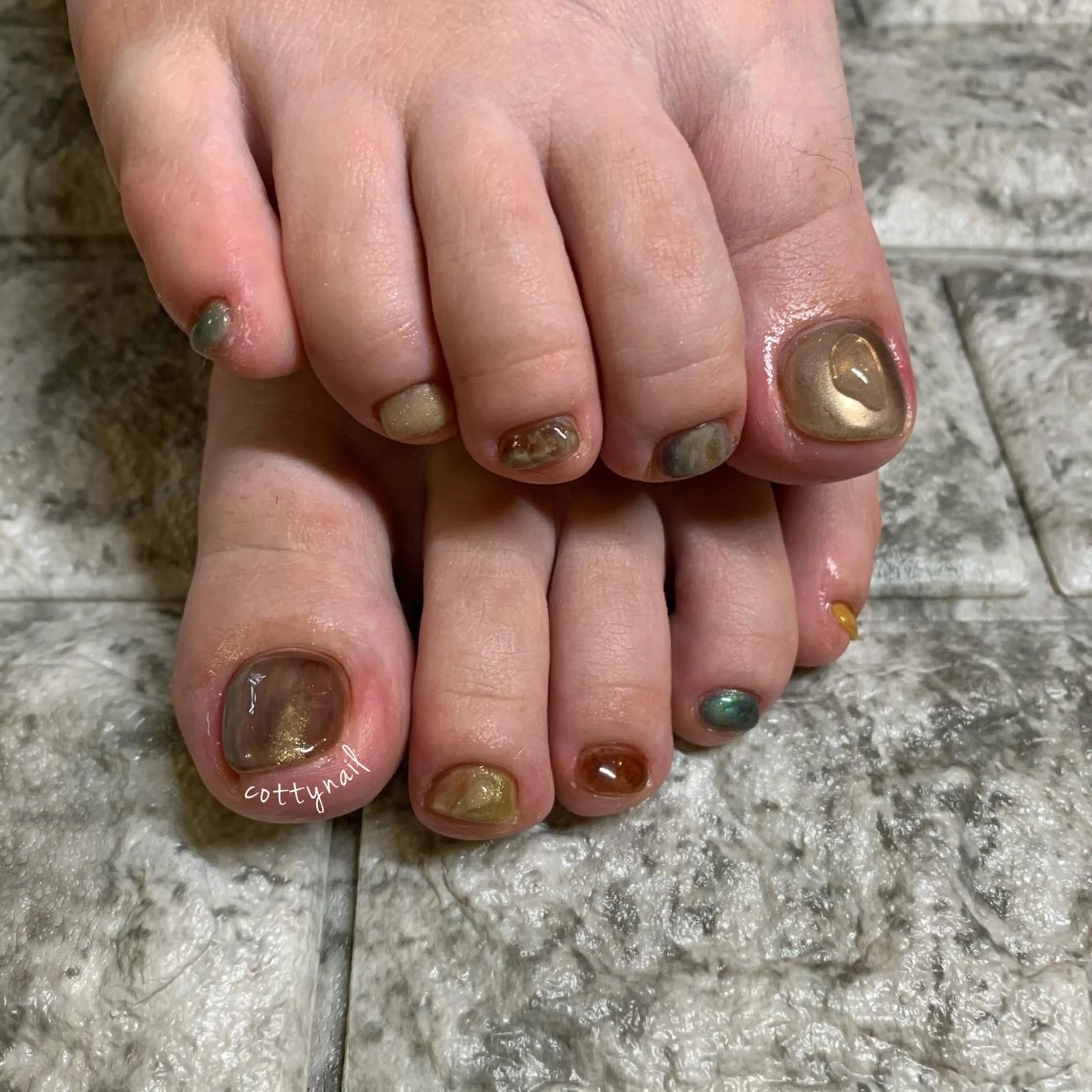 ネイル アートネイル フットネイル ジェルネイル ニュアンスネイル cottynail -miki-のその他イメージ