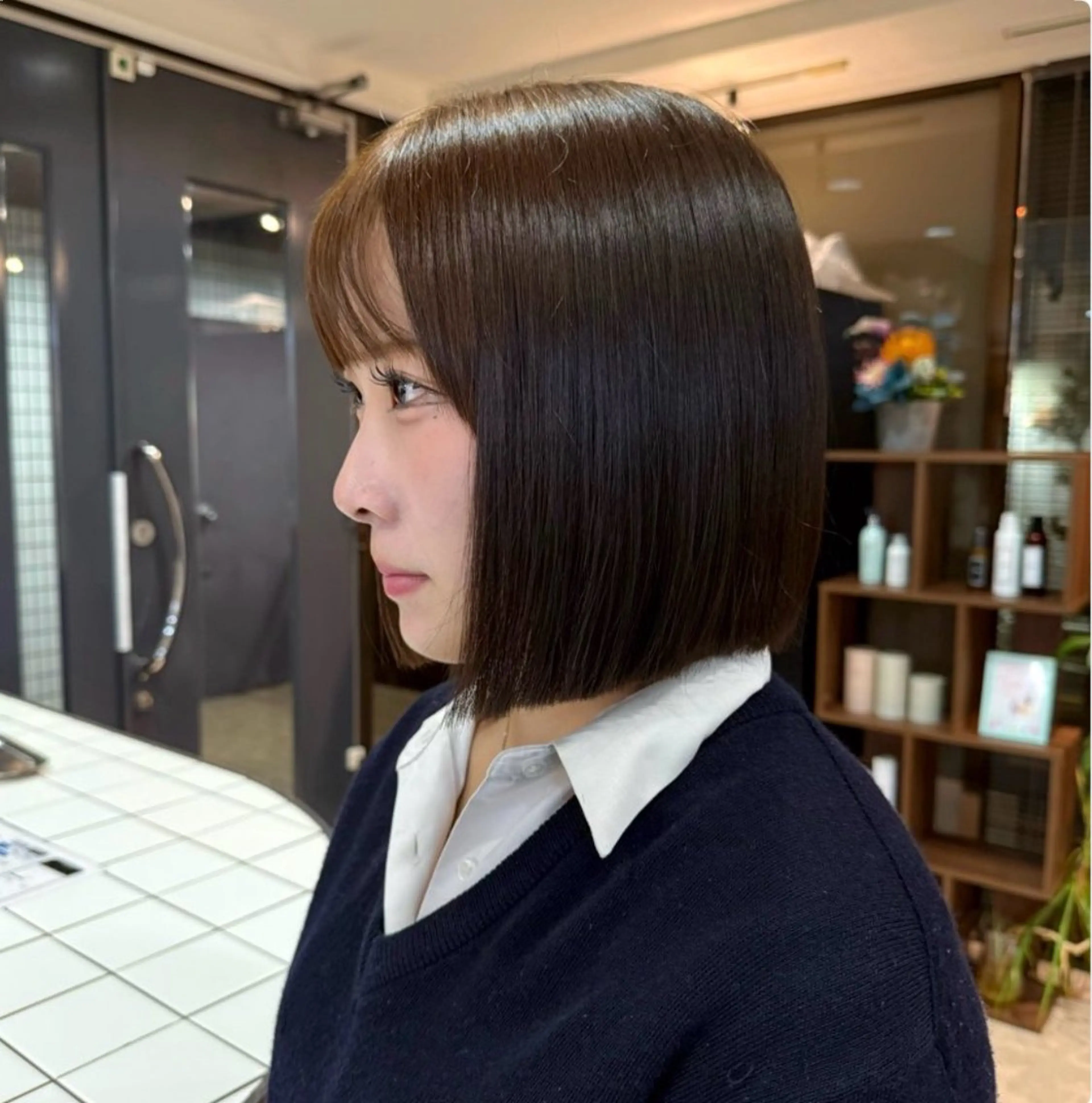 ミディアム ボブ 宮嶋 蓮のヘアスタイル