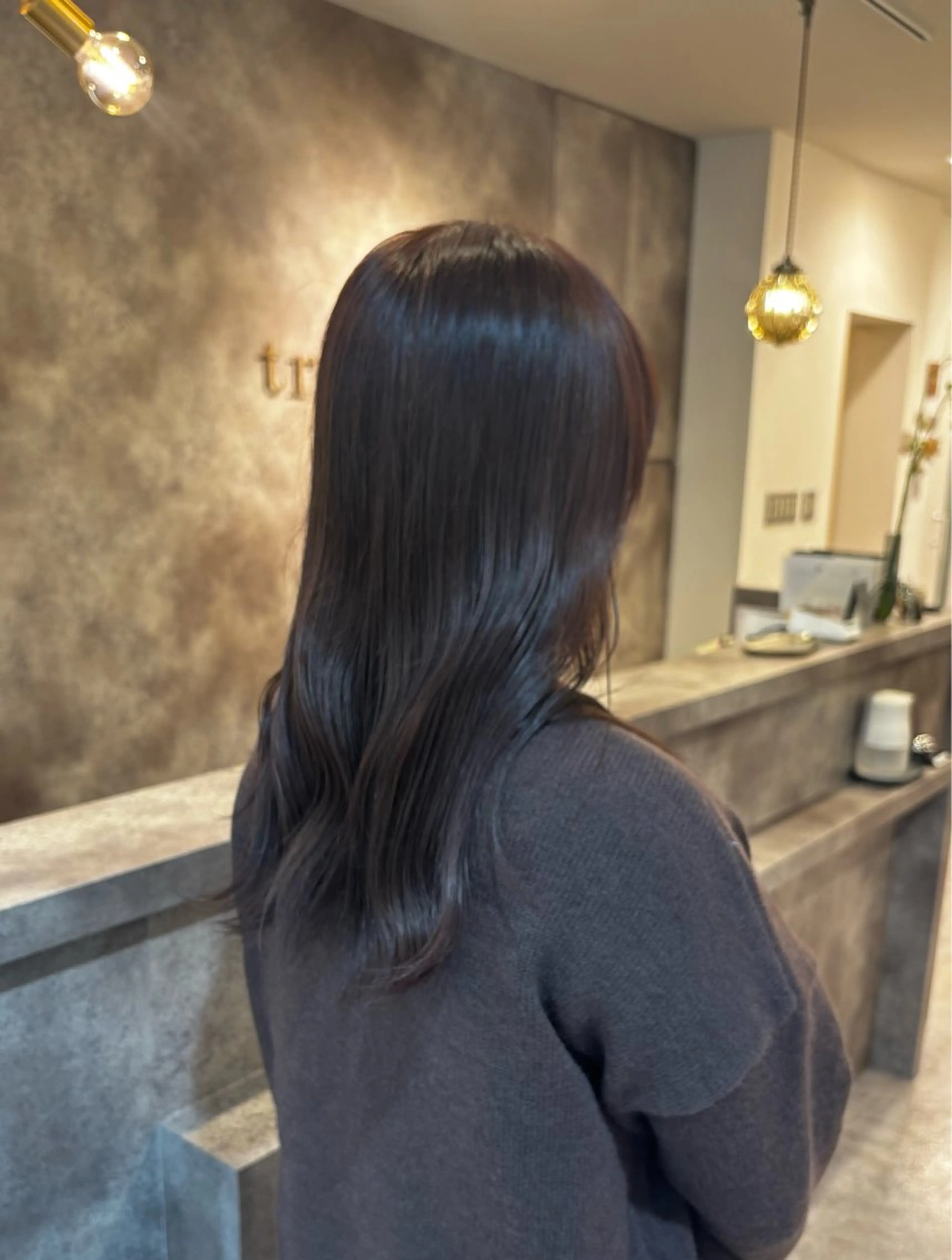 カラー グレージュ ラベンダーカラー ヘアカラー カラーモデル/ YUKAのヘアスタイル