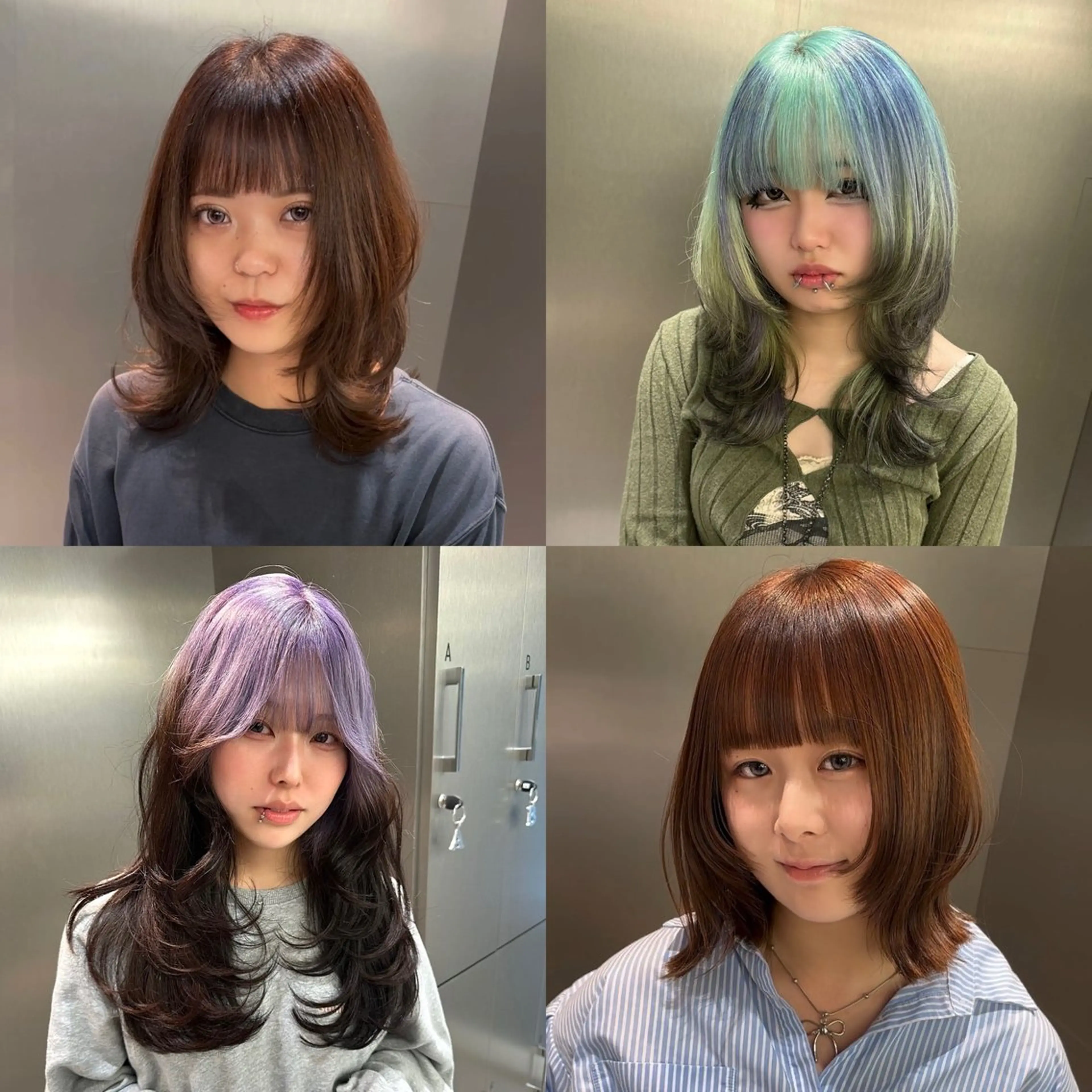 セミロング 大阪ハイトーン /MYUUのヘアスタイル