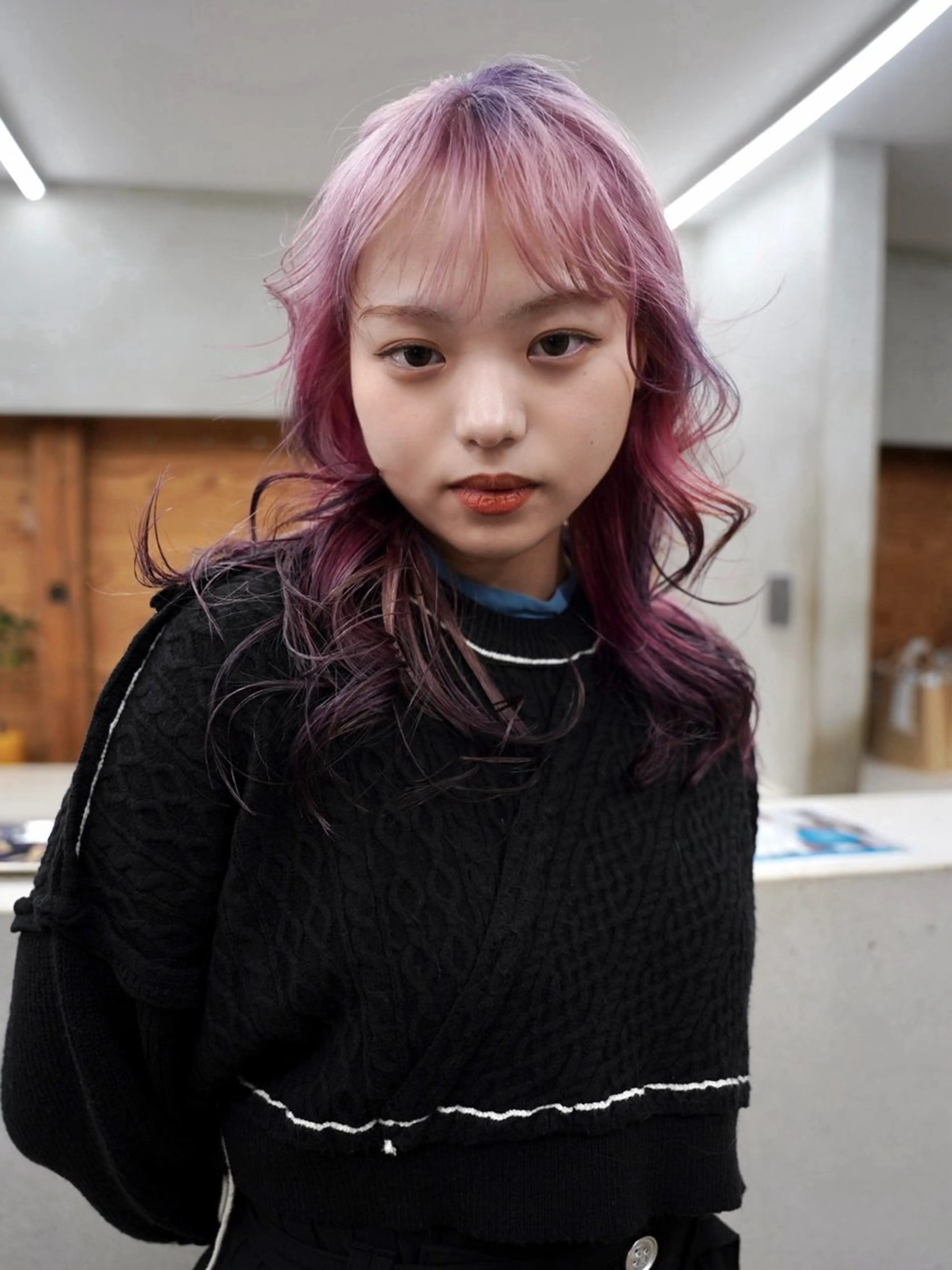 ミディアム カラー ピンクカラー カット ヘアカラー トリートメント Kaito🐶/ デザイン/レイヤーのヘアスタイル