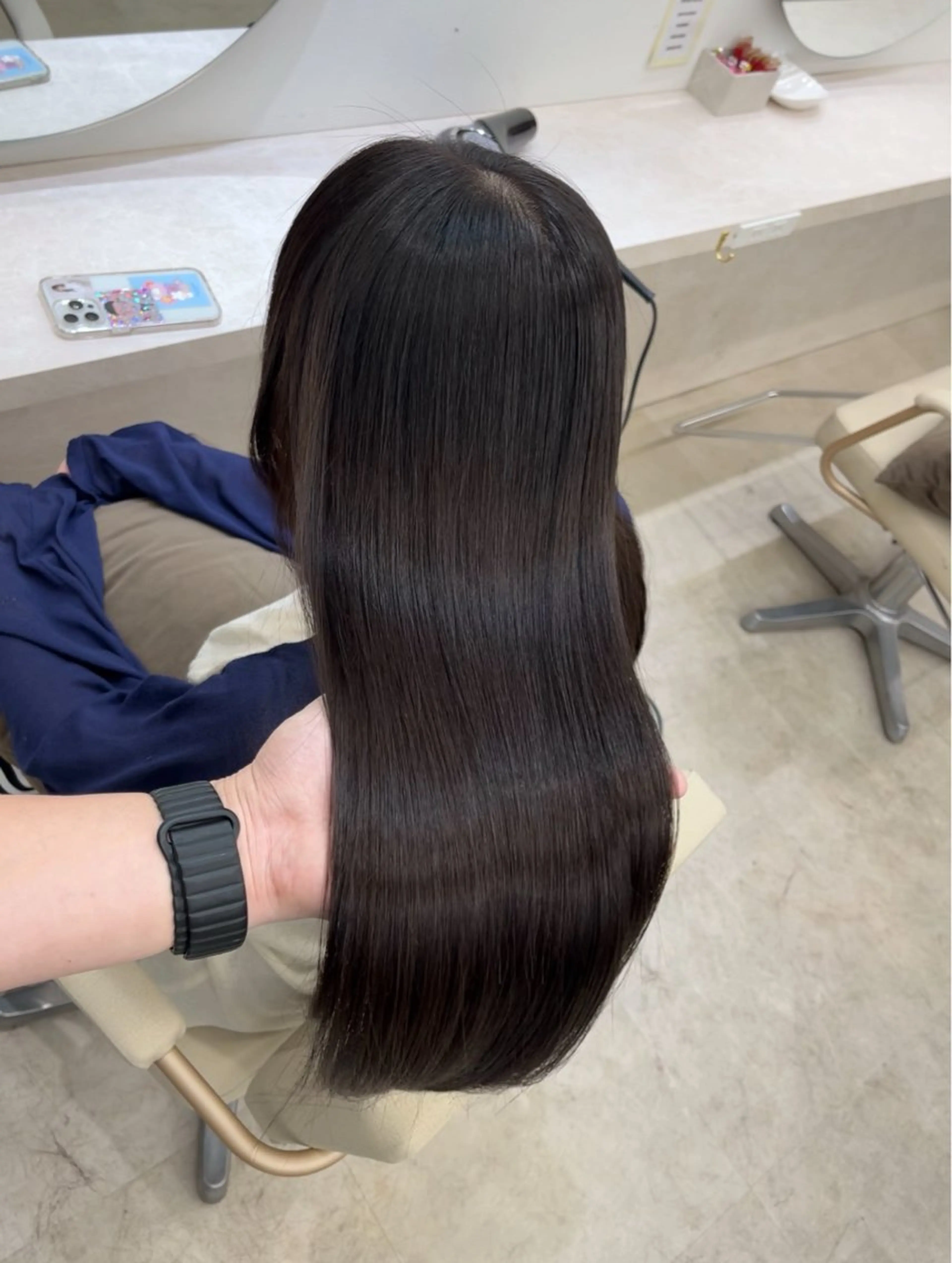 ロング 髪質改善/縮毛矯正 梅田茶屋町/西尾祐作のヘアスタイル