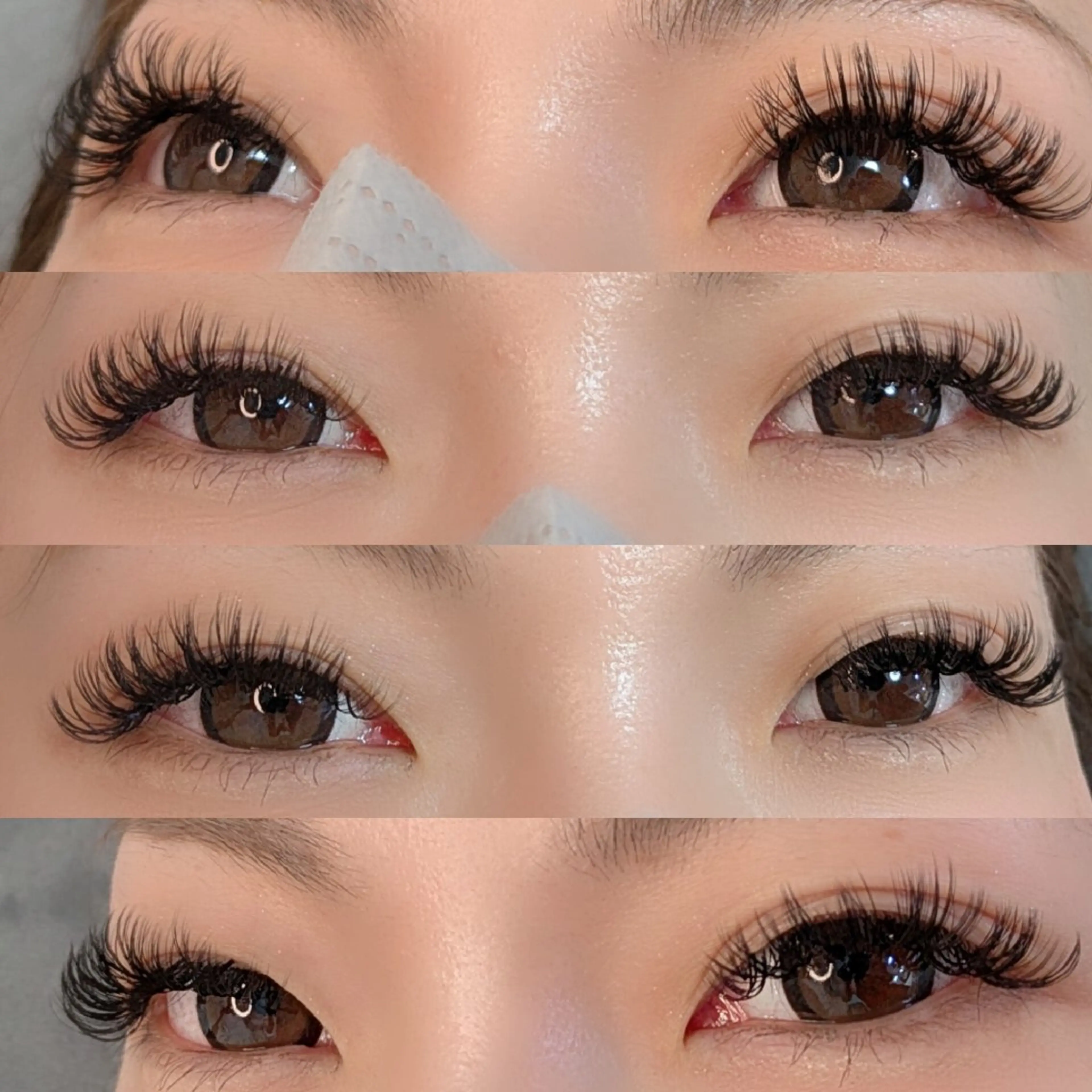 マツエク・マツパ Dカール Lカール ボリュームラッシュ マツエク linda ABEのマツエク・マツパデザイン