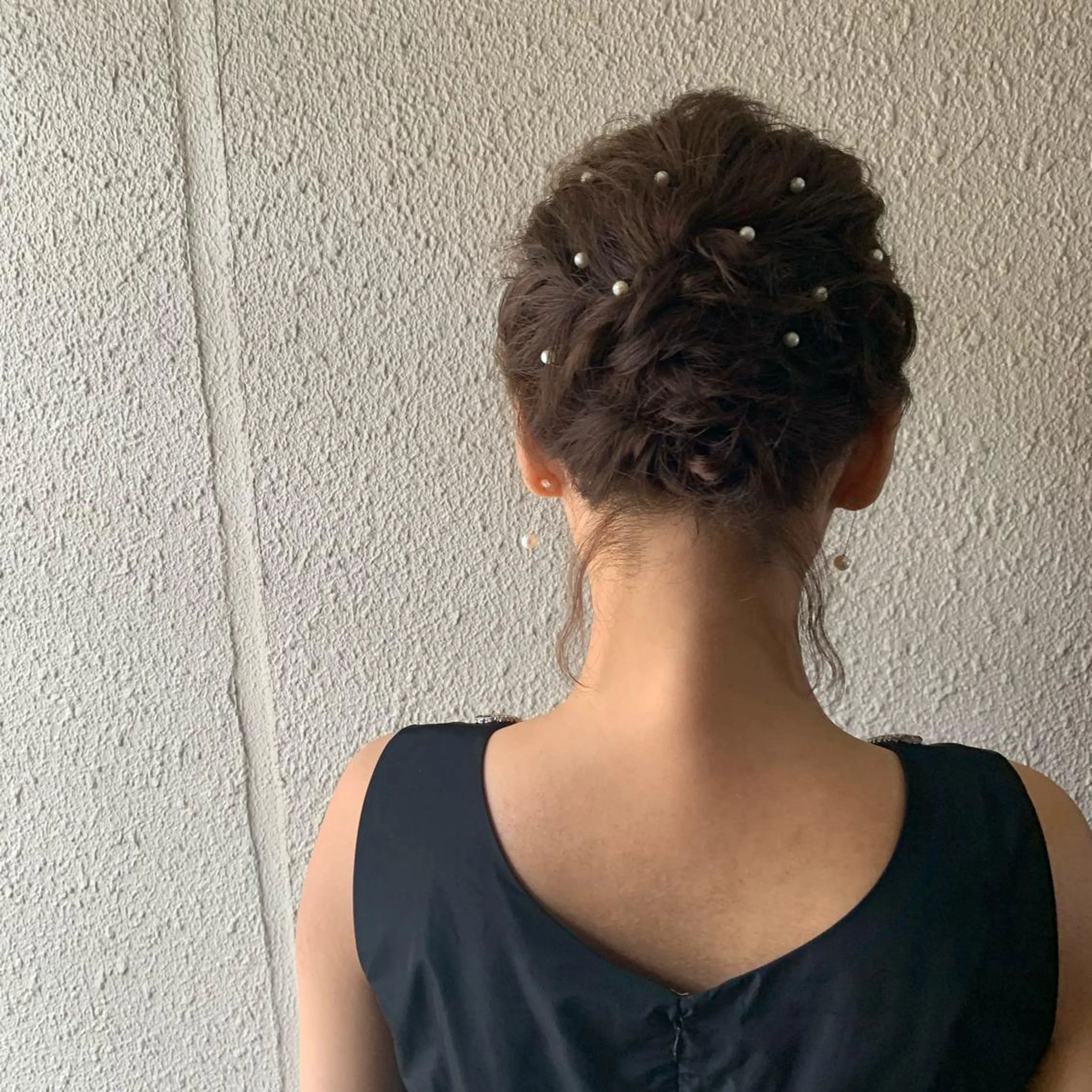 ミディアム ヘアアレンジ 結婚式・ブライダル chouette/ 根本優希のヘアスタイル