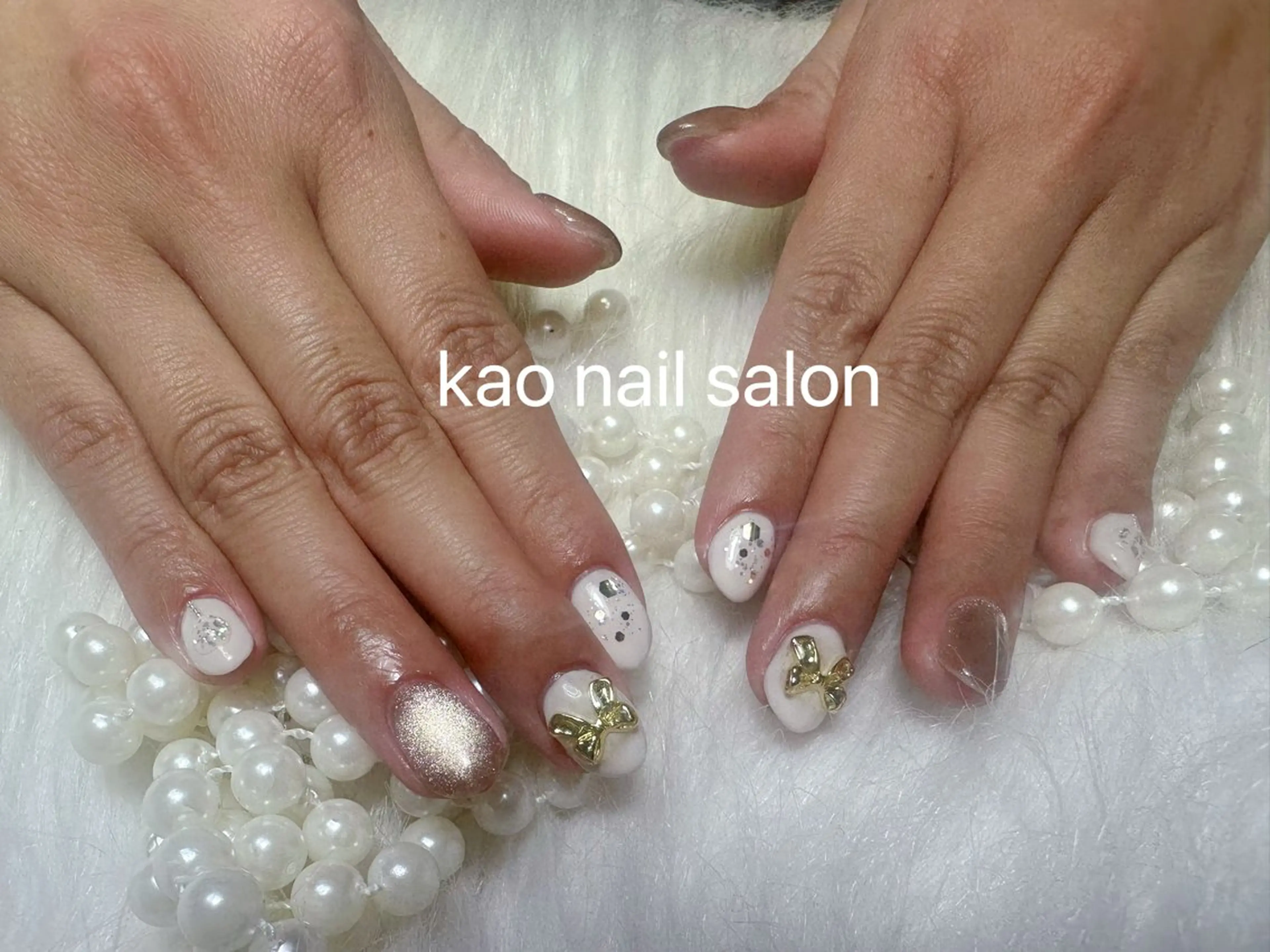 ネイル ハンドネイル kao nail マグネット/長さだしのネイルデザイン
