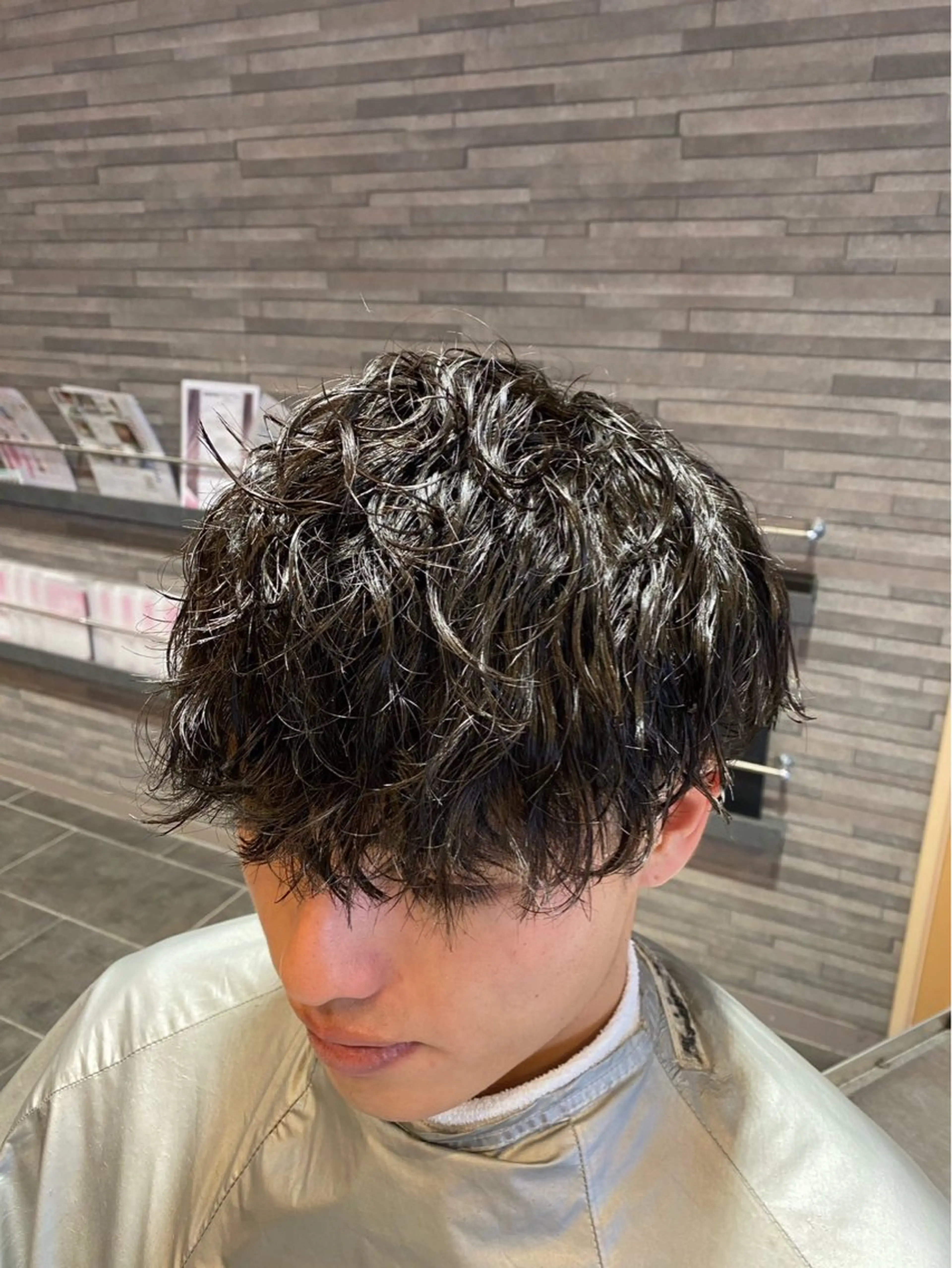 ショート パーマ メンズ カット パーマ ツヤ髪の匠/髪質改善 山本晃太のヘアスタイル