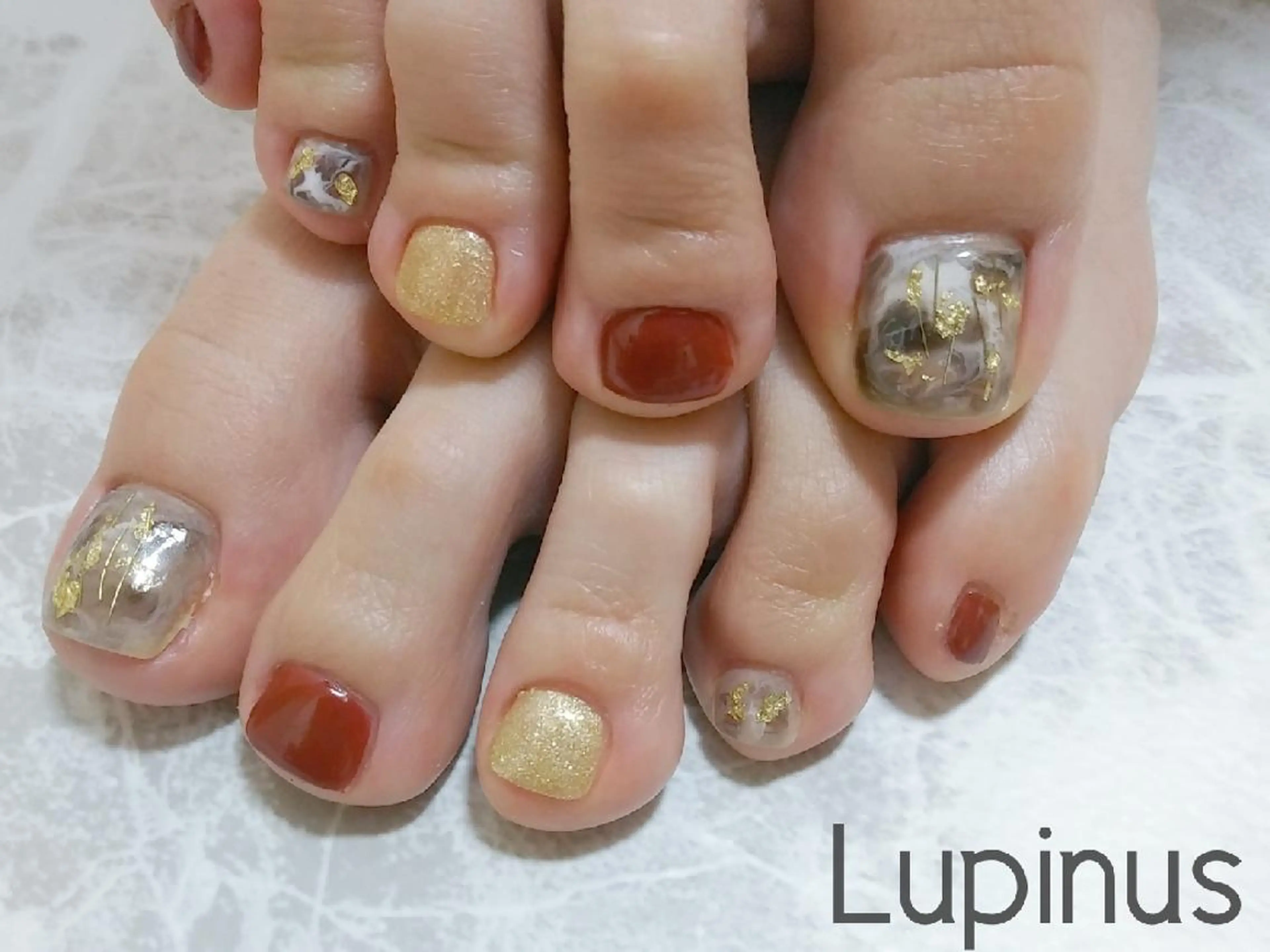 ネイル ニュアンスネイル Lupinus ルピナスのネイルデザイン