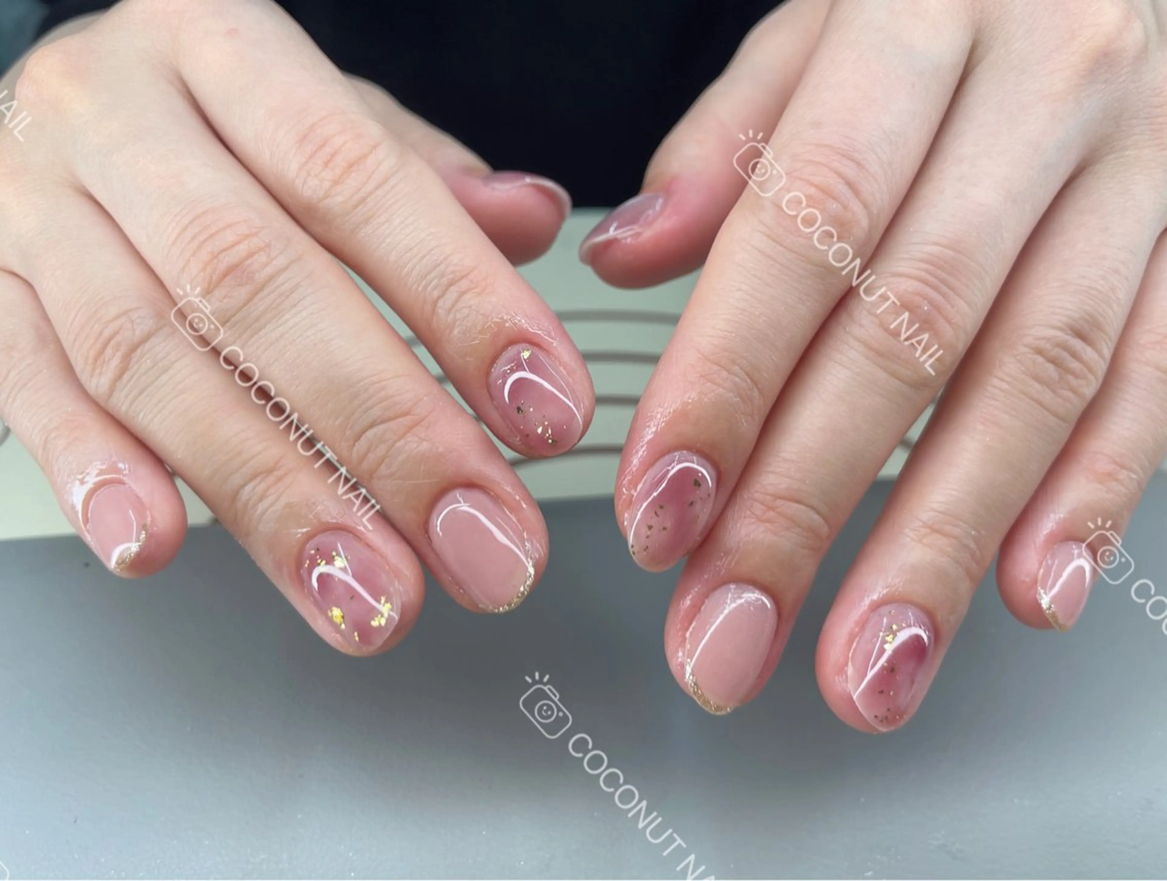ネイル ハンドネイル 神田 ココナッツのネイルデザイン