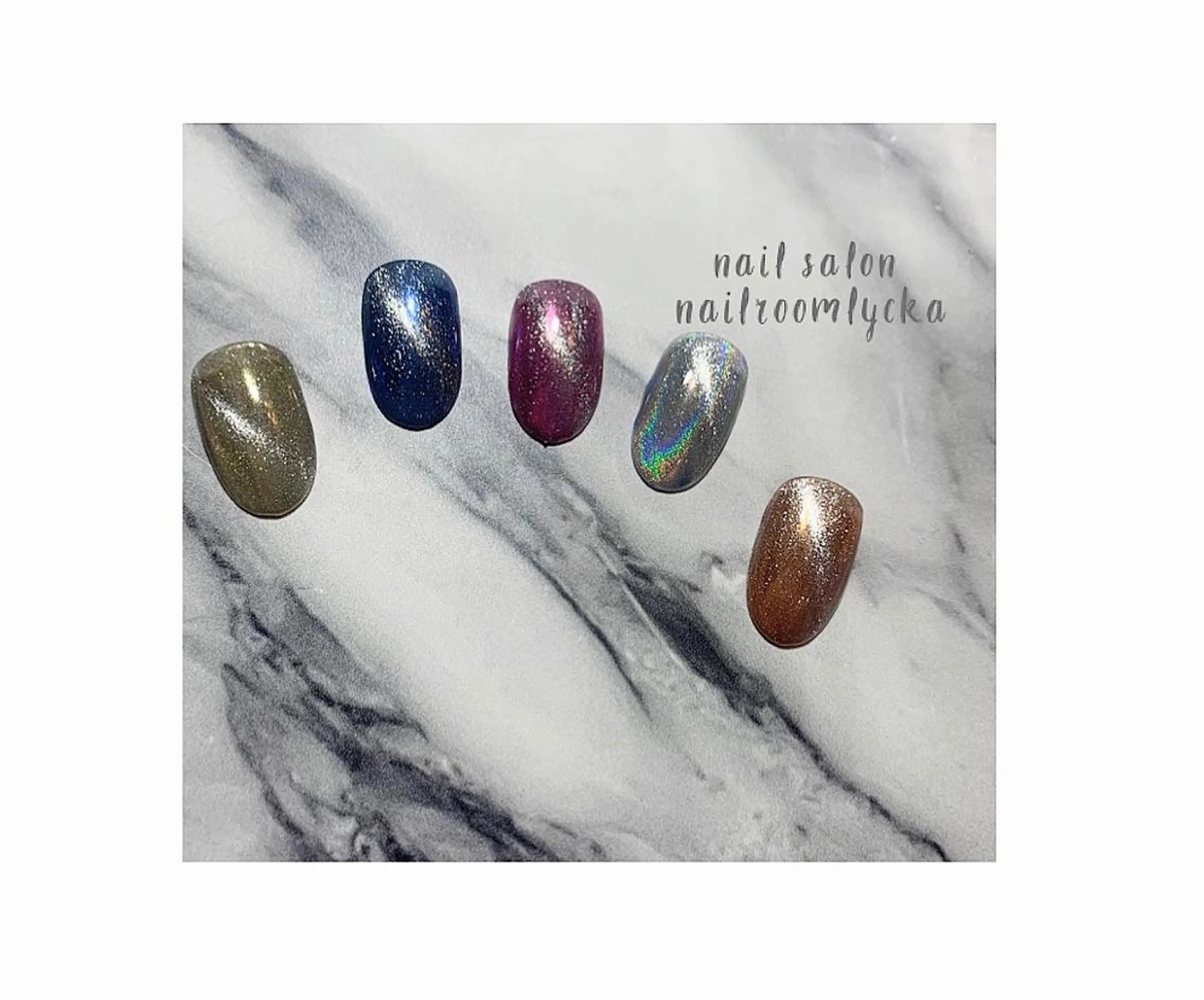 ネイル マグネットネイル ミラーネイル ﾈｲﾙﾙｰﾑﾘｯｶ 𝐦𝐚𝐲𝐮のネイルデザイン