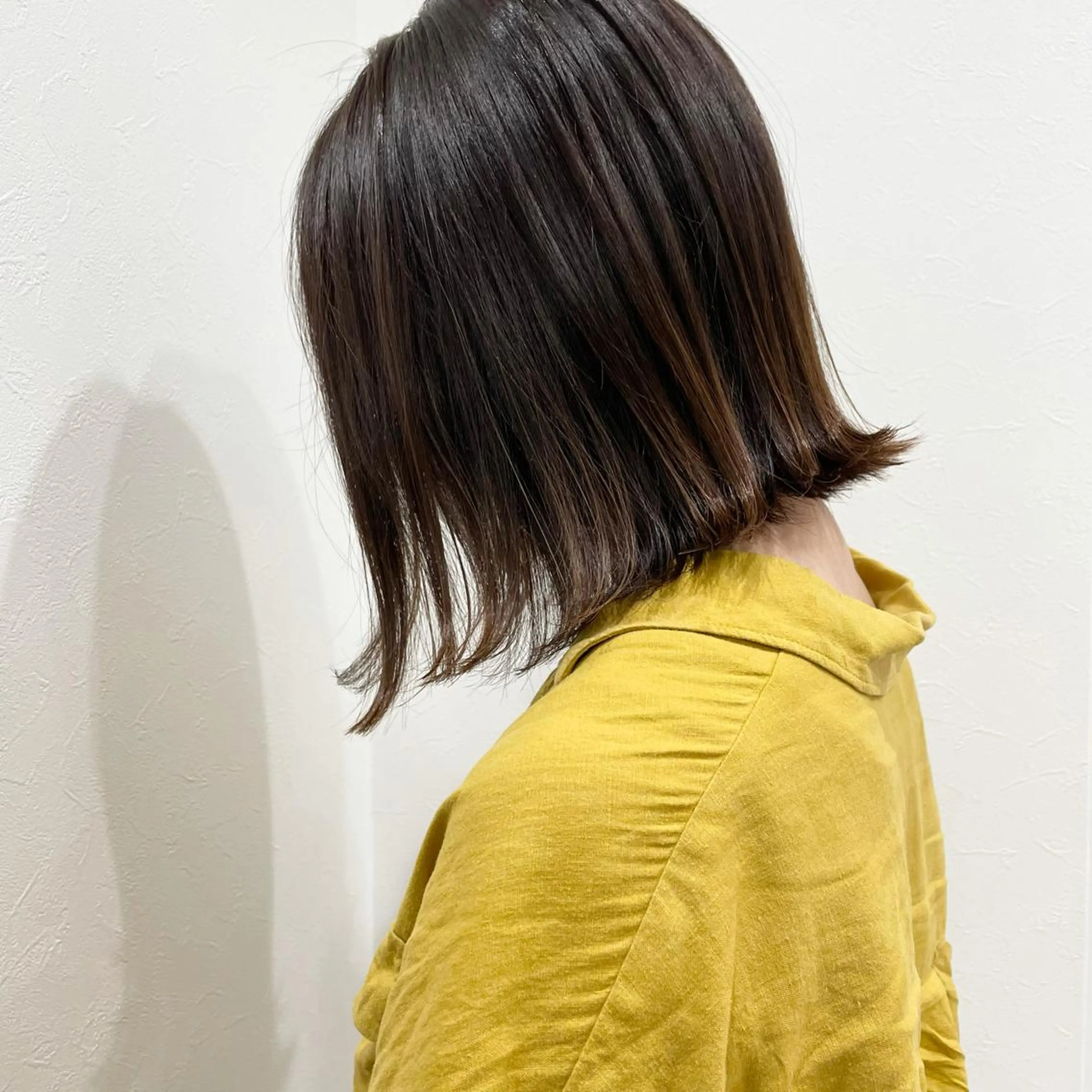 ミディアム カラー 髪質改善 中川　翔のヘアスタイル