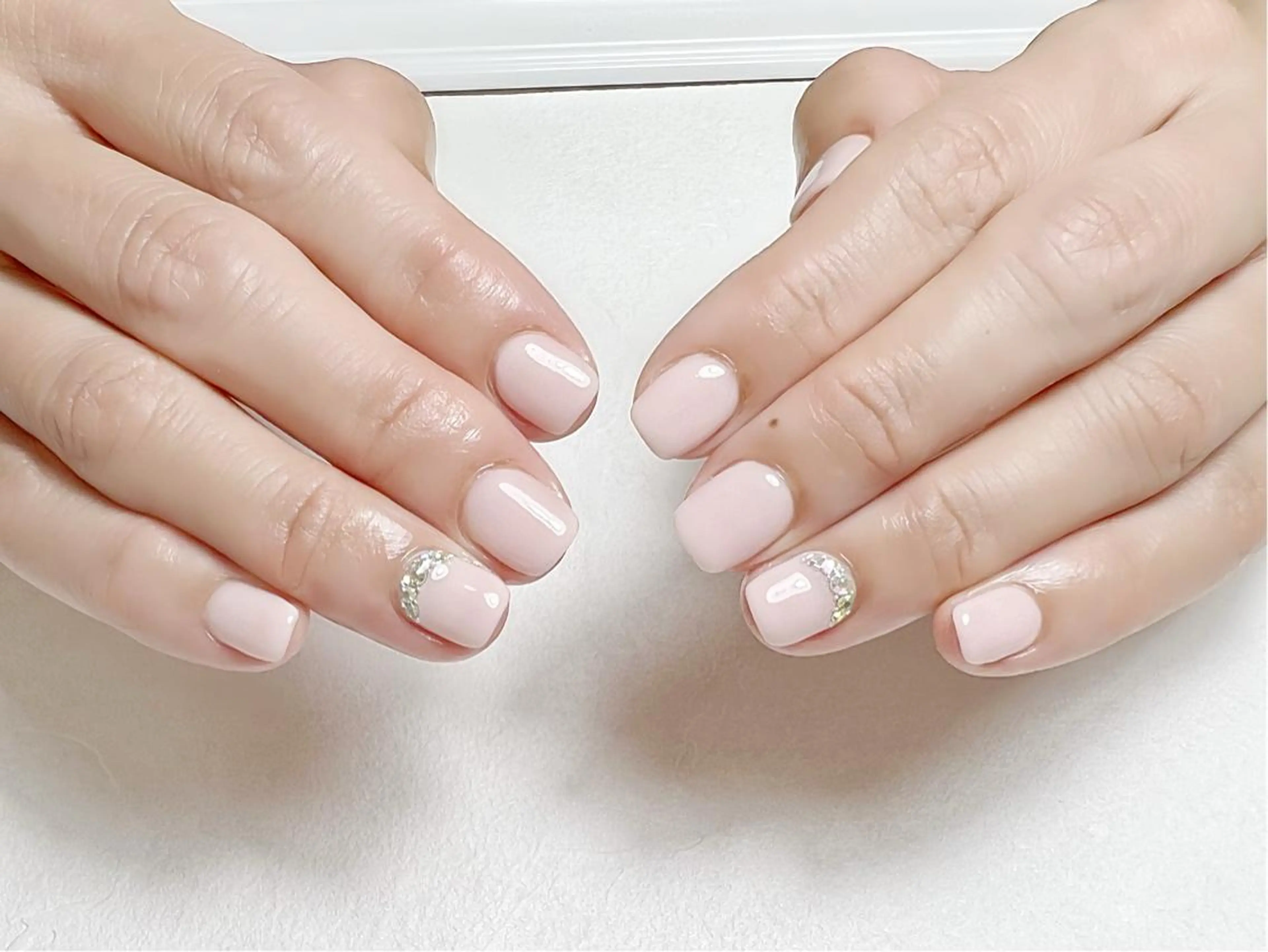 ネイル ガーリー オフィスネイル ピンク rouse nail RISATOのネイルデザイン