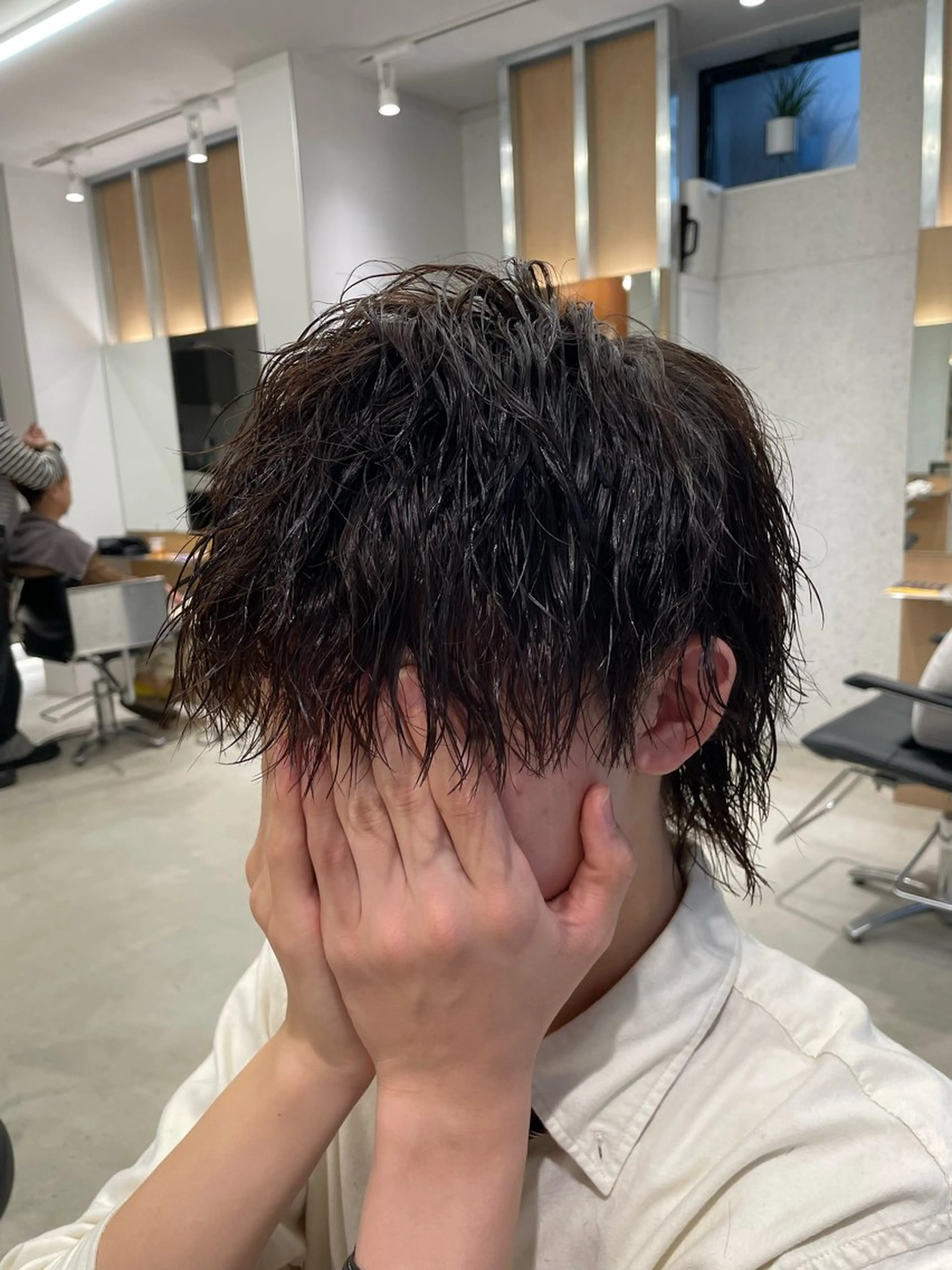 ショート パーマ メンズ カット パーマ 髪質改善/茅ヶ崎 マツモト リョウのヘアスタイル