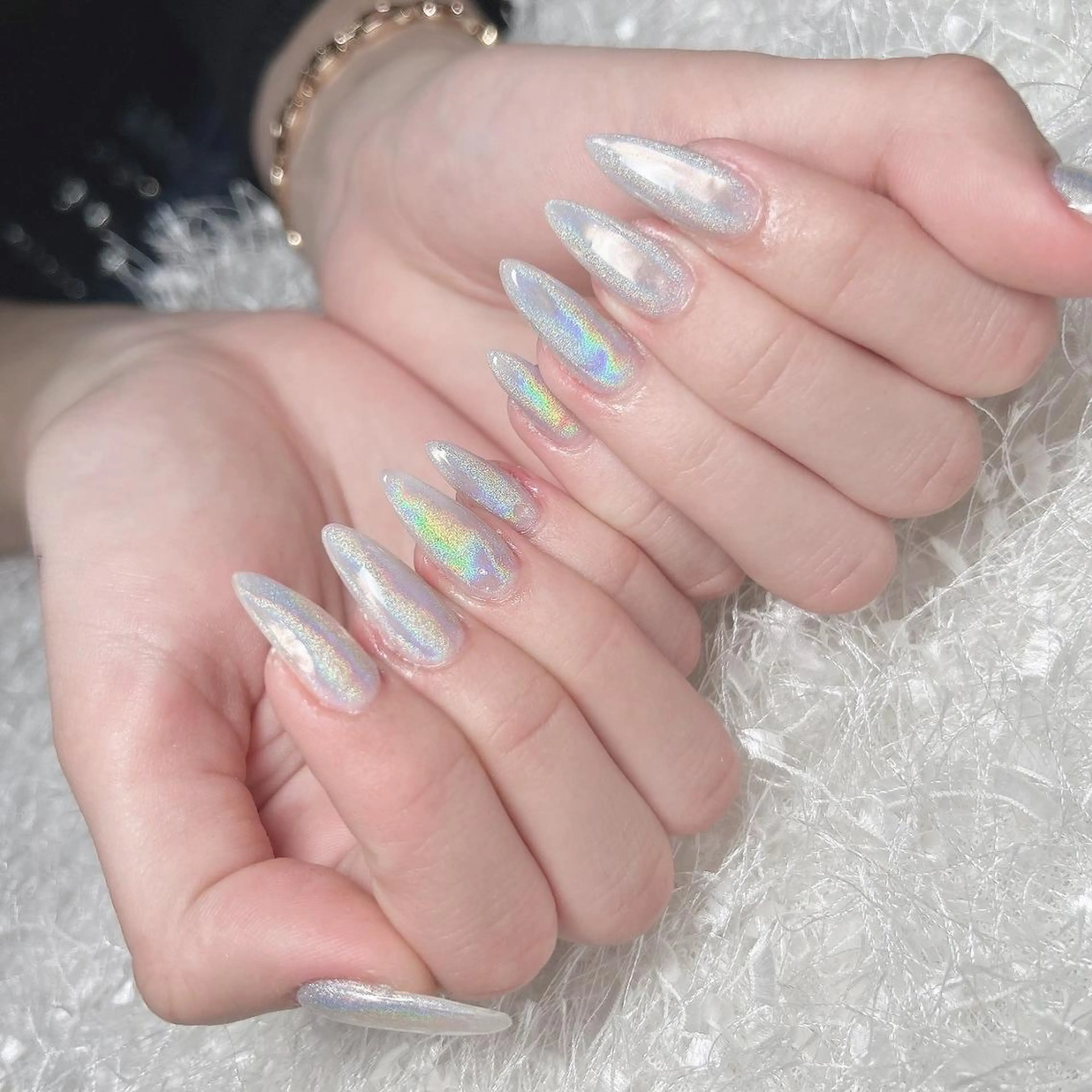 ネイル 長さ出し フレンチネイル ジェルネイル グラデーション 韓国ネイル ハンドネイル Nail&eye Belire 新宿のネイルデザイン