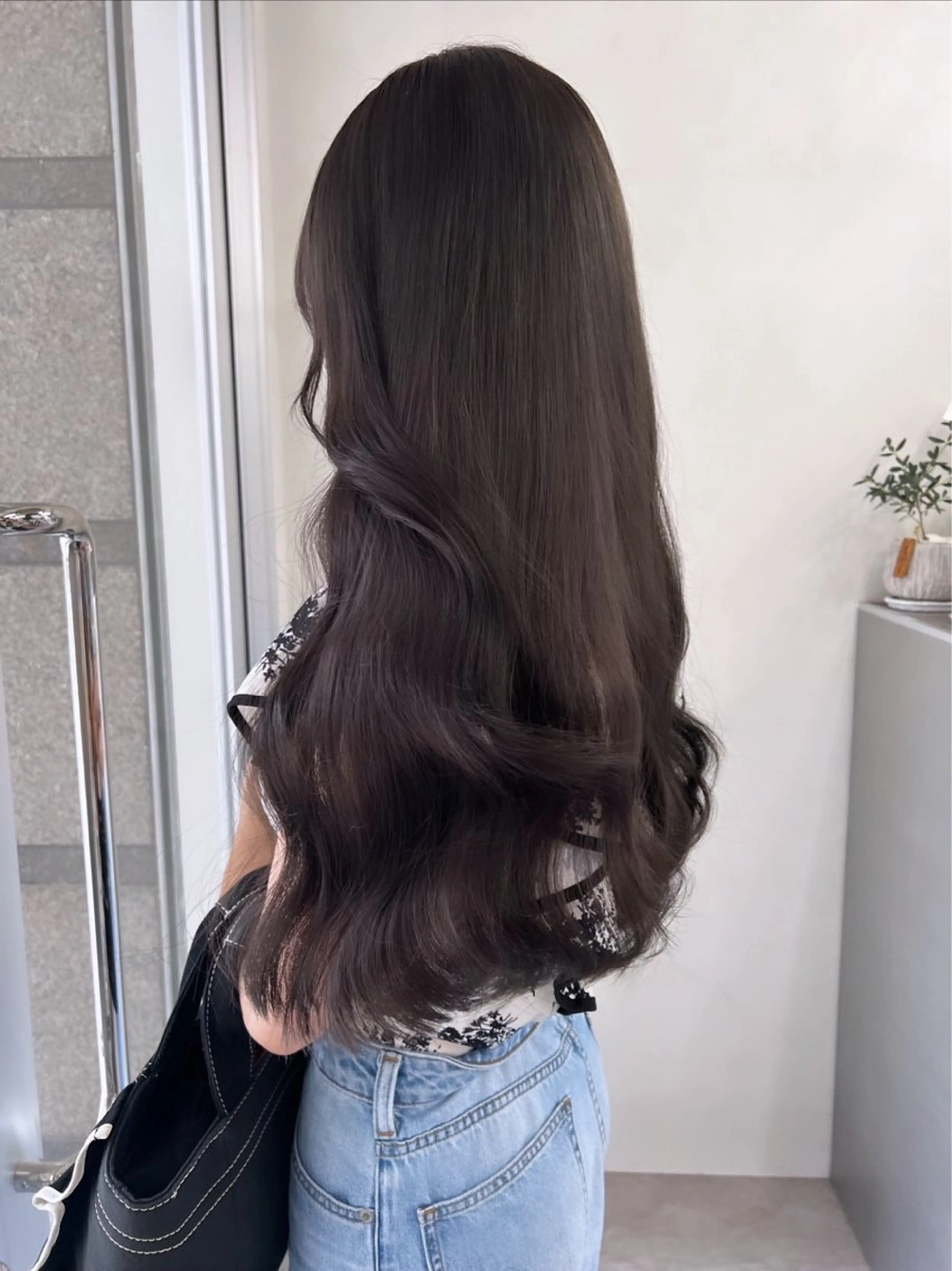 ロング ヘアカラー トリートメント 色落ちまで可愛い🧚 心斎橋hikaruのヘアスタイル