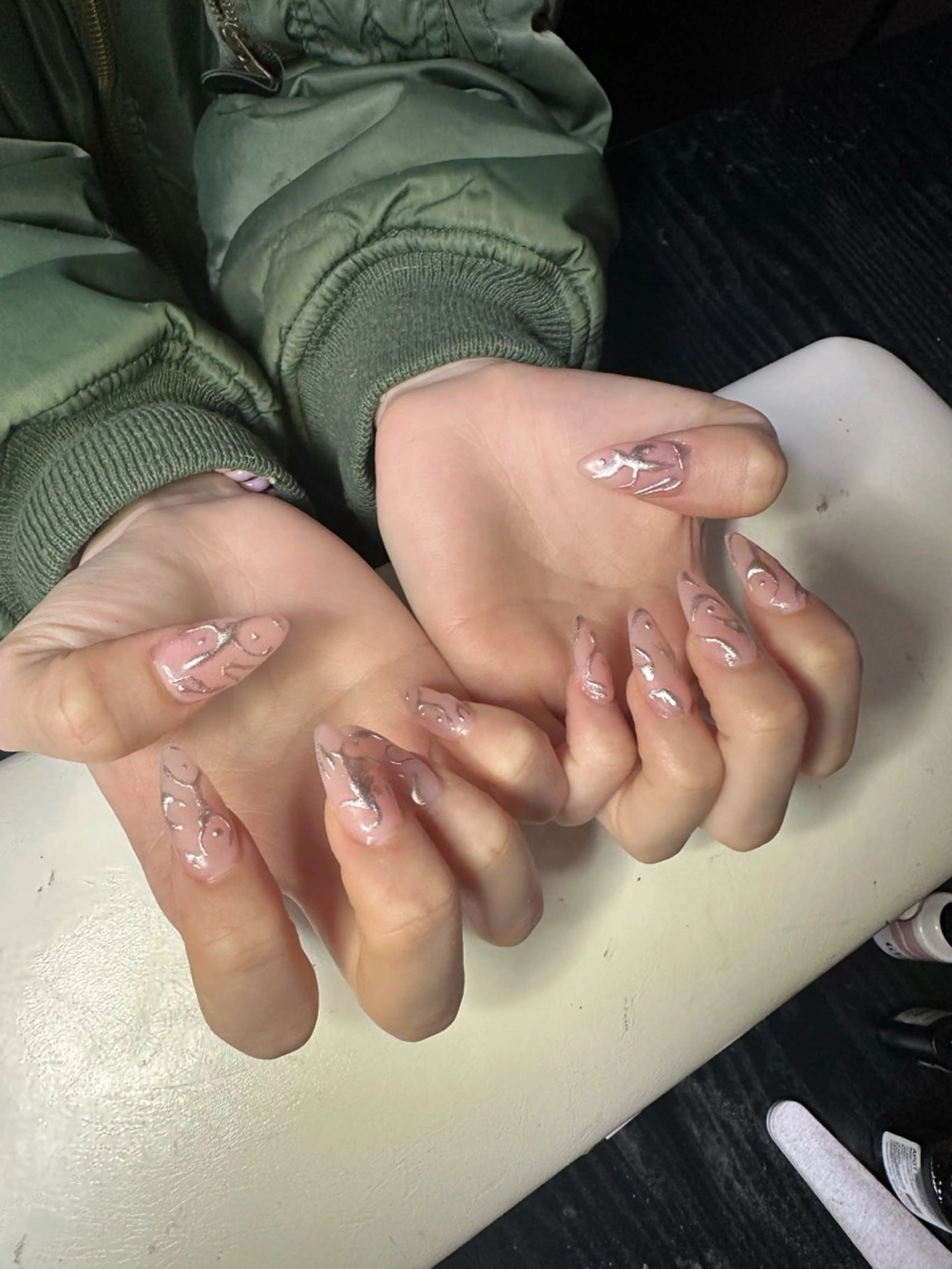 ネイル アートネイル ミラーネイル ハンドネイル tee nailのネイルデザイン
