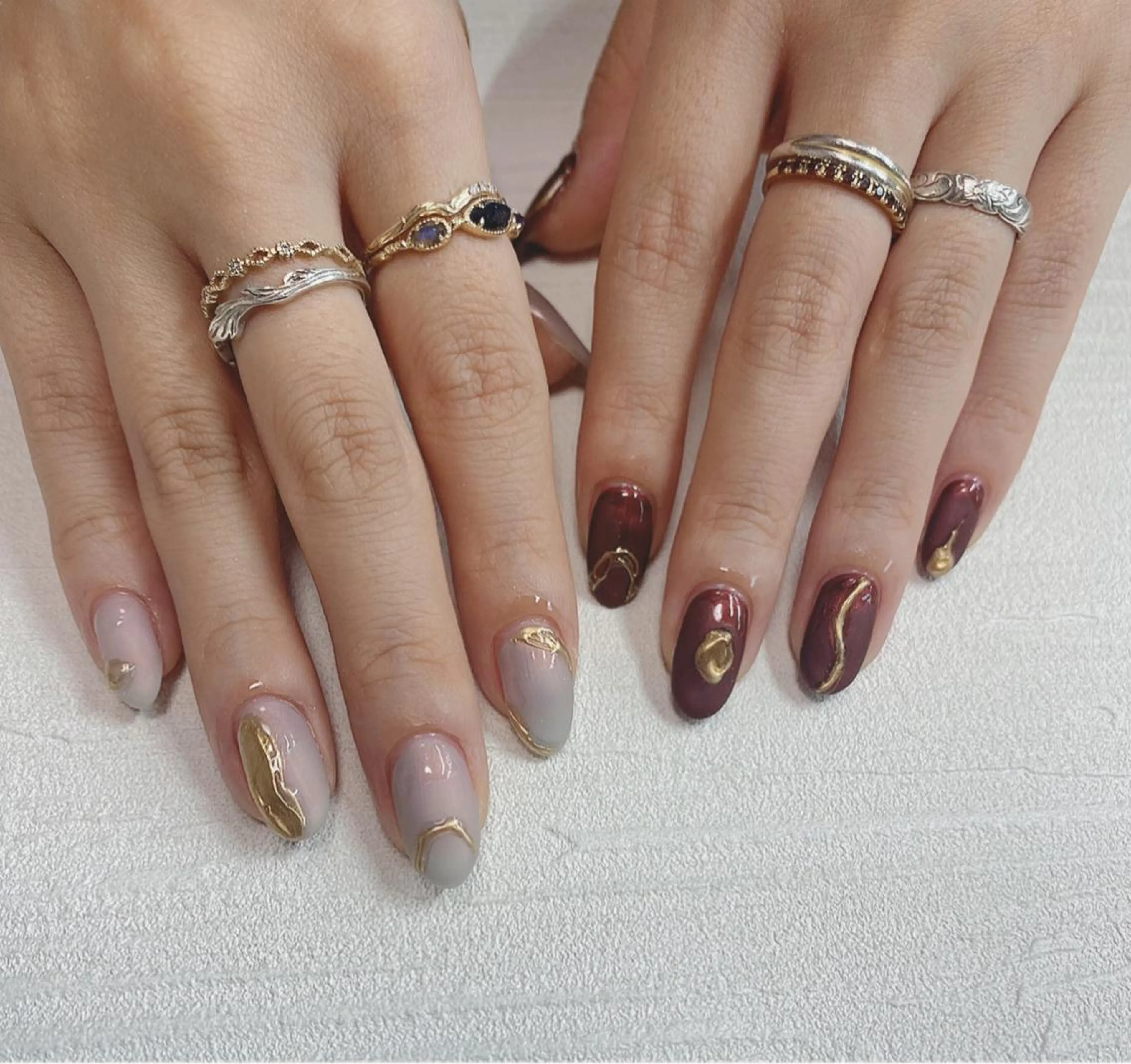 ネイル ハンドネイル 𝑺 𝒏𝒂𝒊𝒍✳︎のネイルデザイン