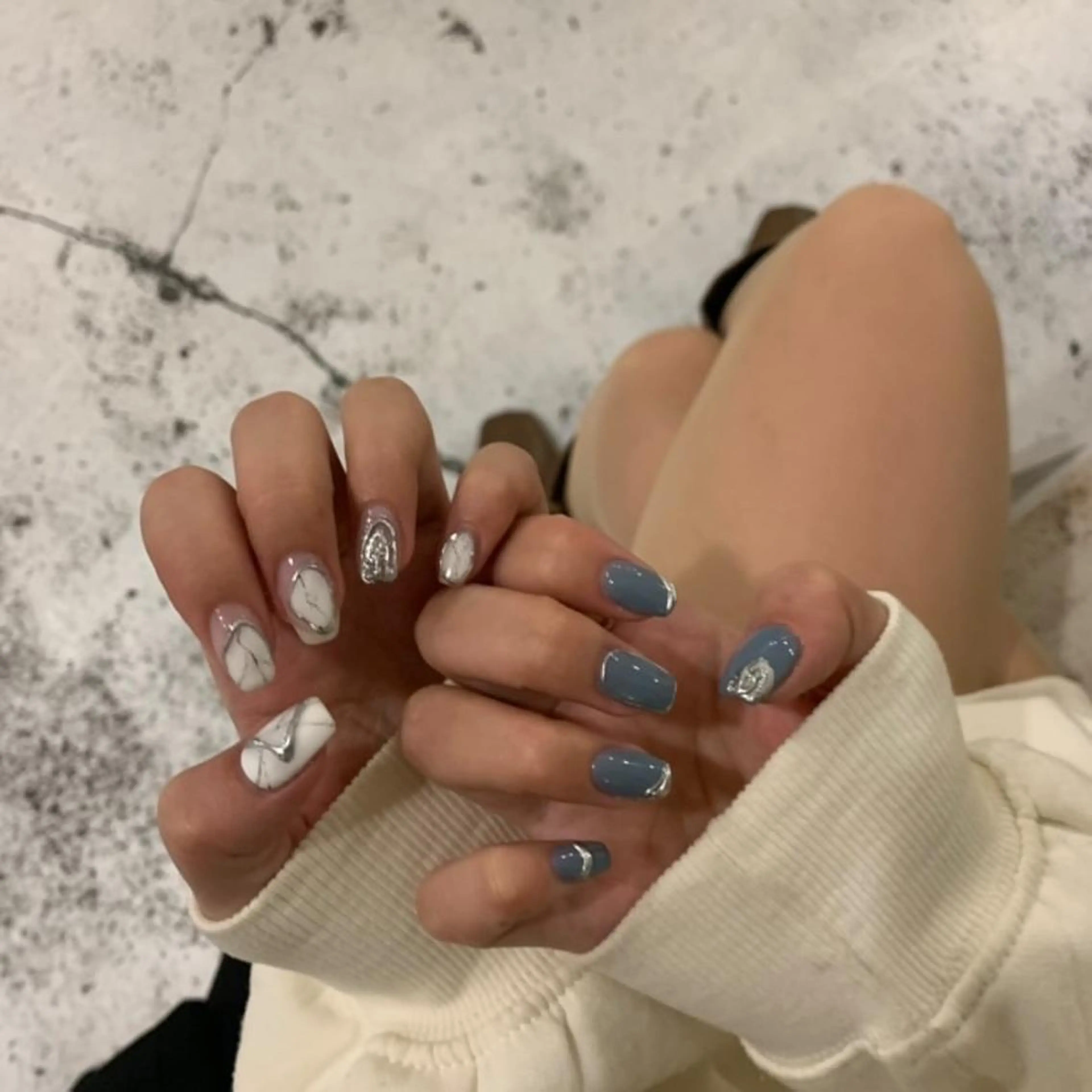 セミロング カラー パーマ ヘアアレンジ ネイル マツエク・マツパ ＿i nails'のネイルデザイン