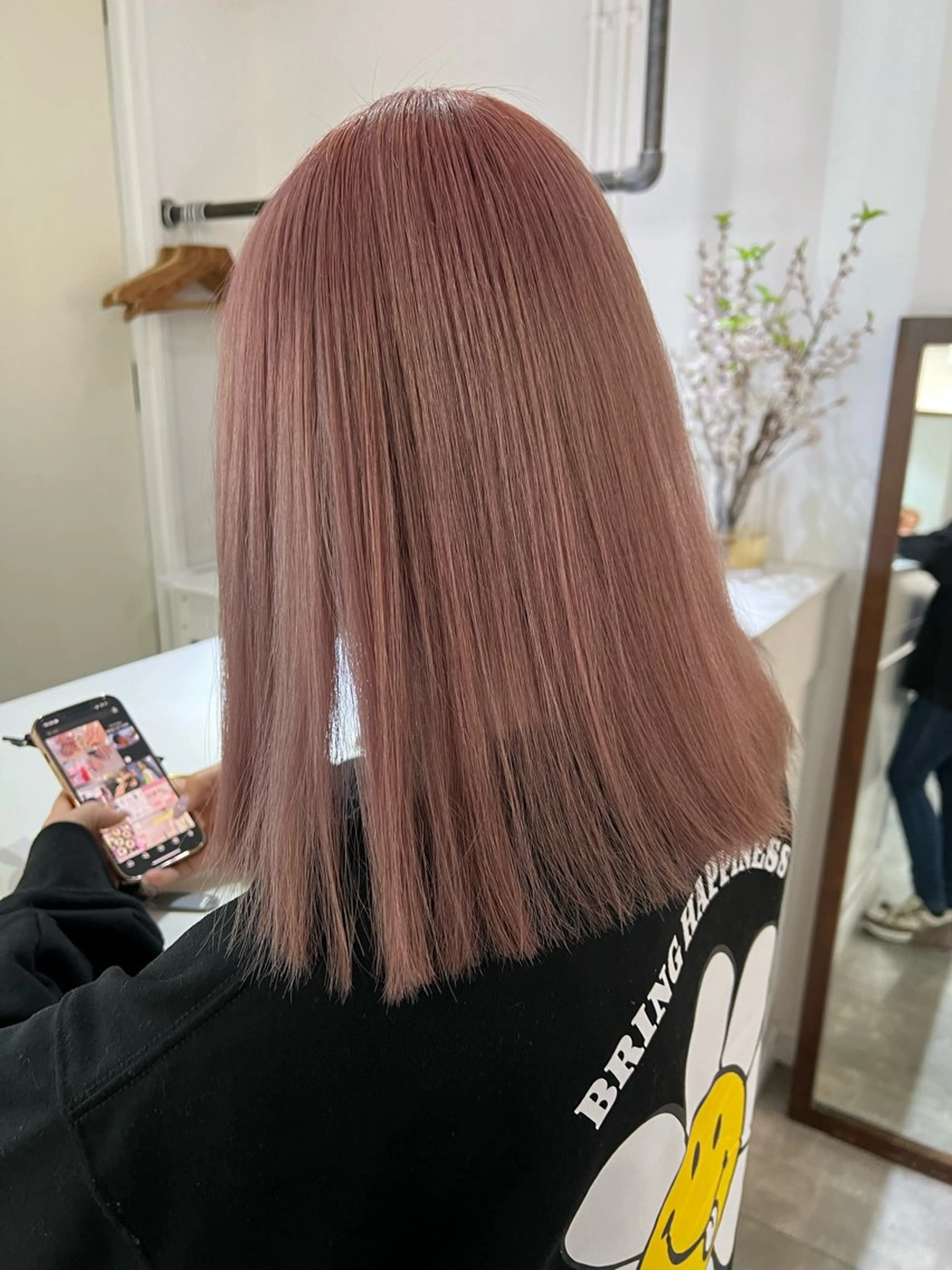 [❣️ケアブリーチ1回でピンク❣️]ケアブリーチ＋1stepトリートメントの写真