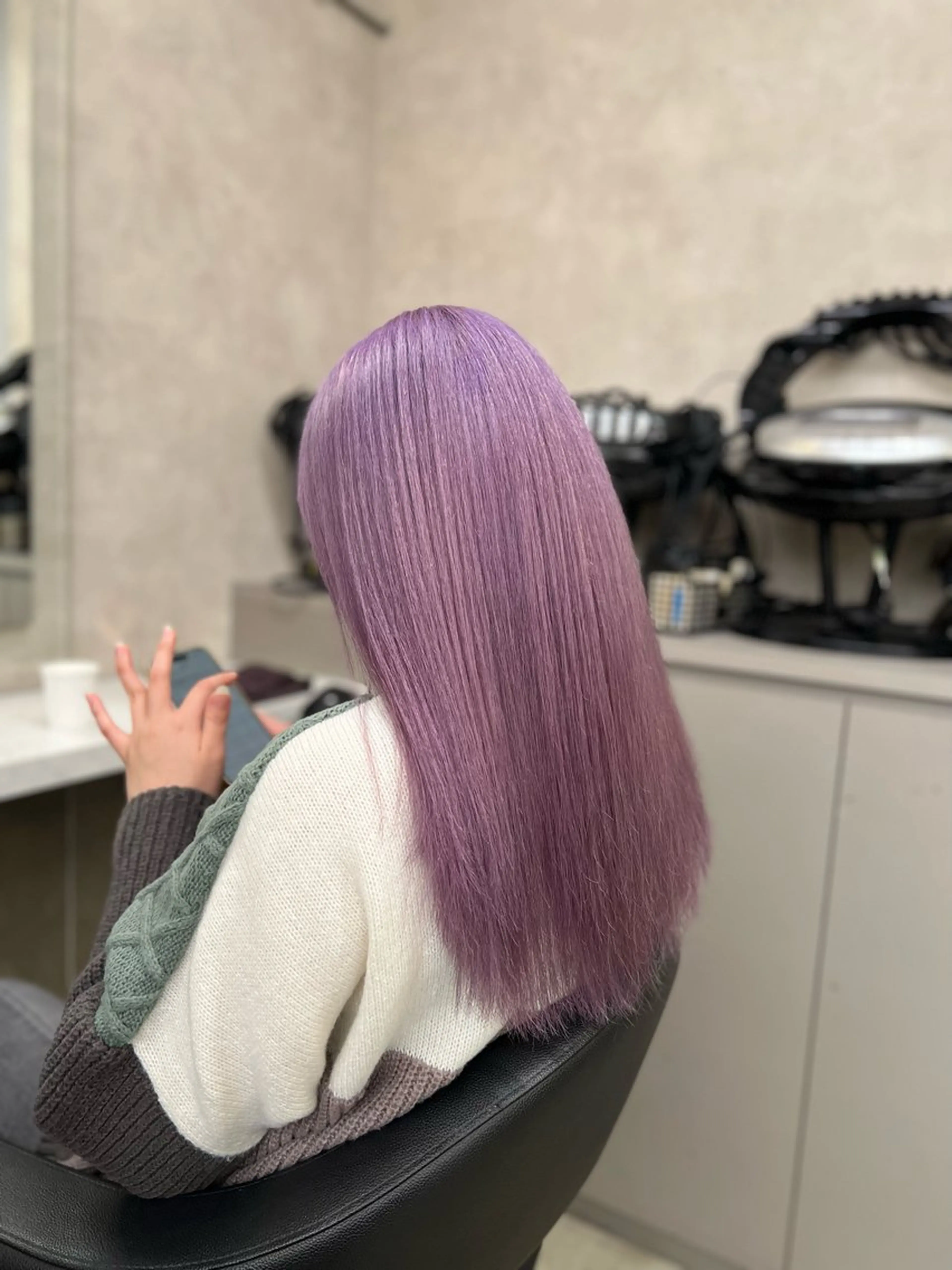 ロング カラー ヘアアレンジ 透明感×韓流ハイ トーン🫧RYUTAのヘアスタイル