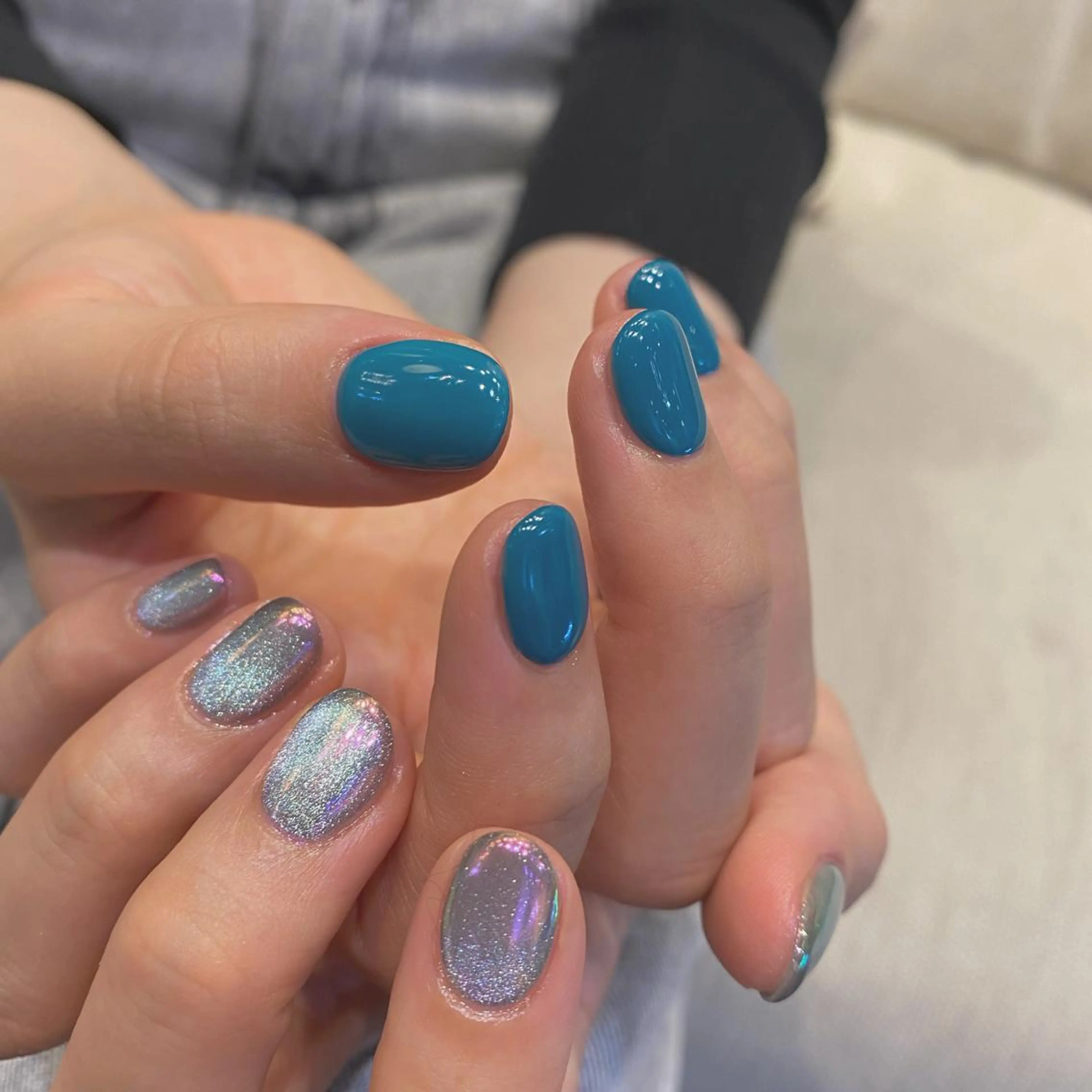 ネイル オーロラネイル ワンカラーネイル 🌼大西洋子 laughl🌼のネイルデザイン