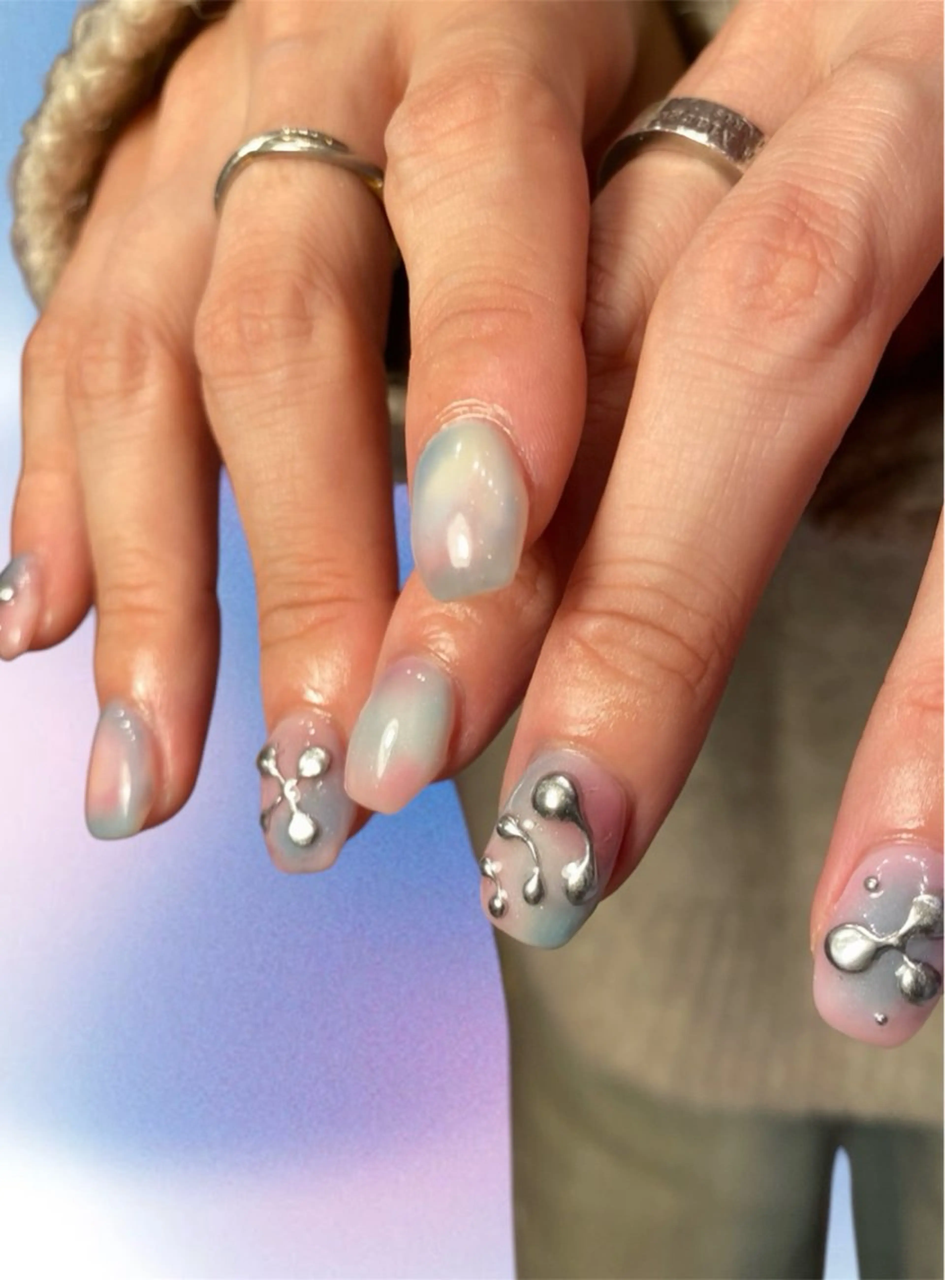 ネイル ハンドネイル oichan 𖦹°‧のネイルデザイン