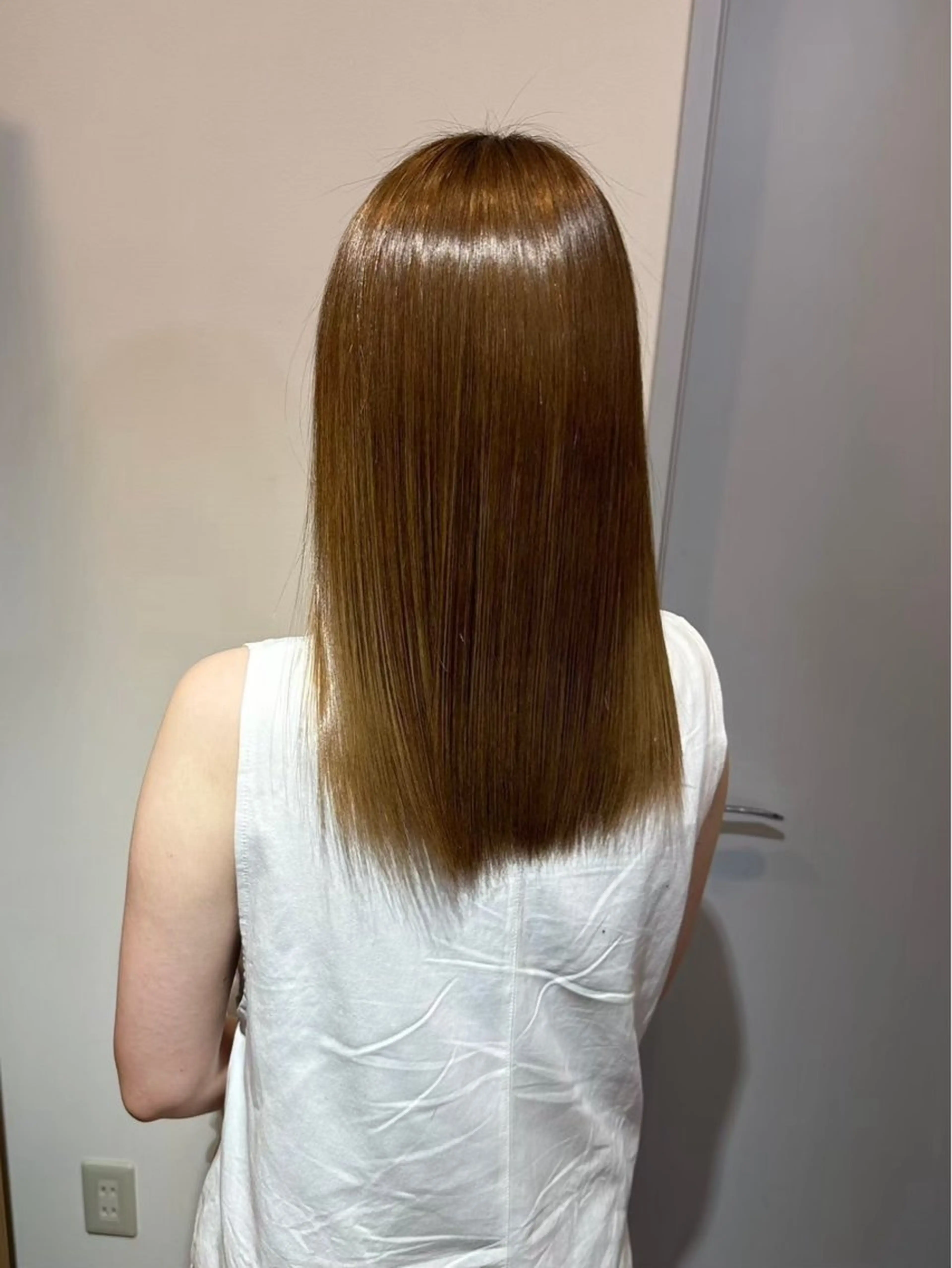 ロング 髪質改善 韓国風ヘア 縮毛矯正 トリートメント no.by. ioeのヘアスタイル